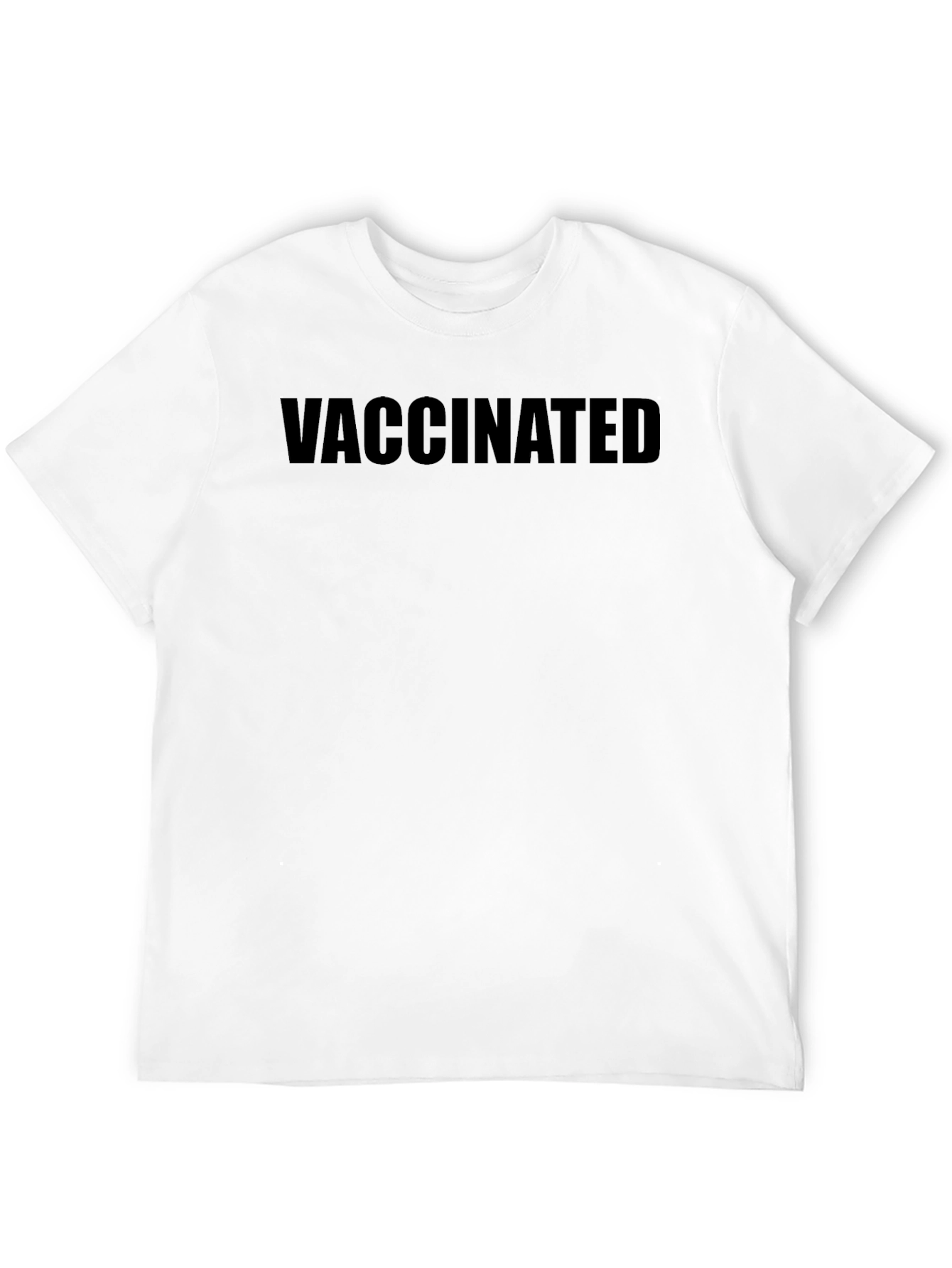 Vaccinated Black T-Shirt - Express Yourself!