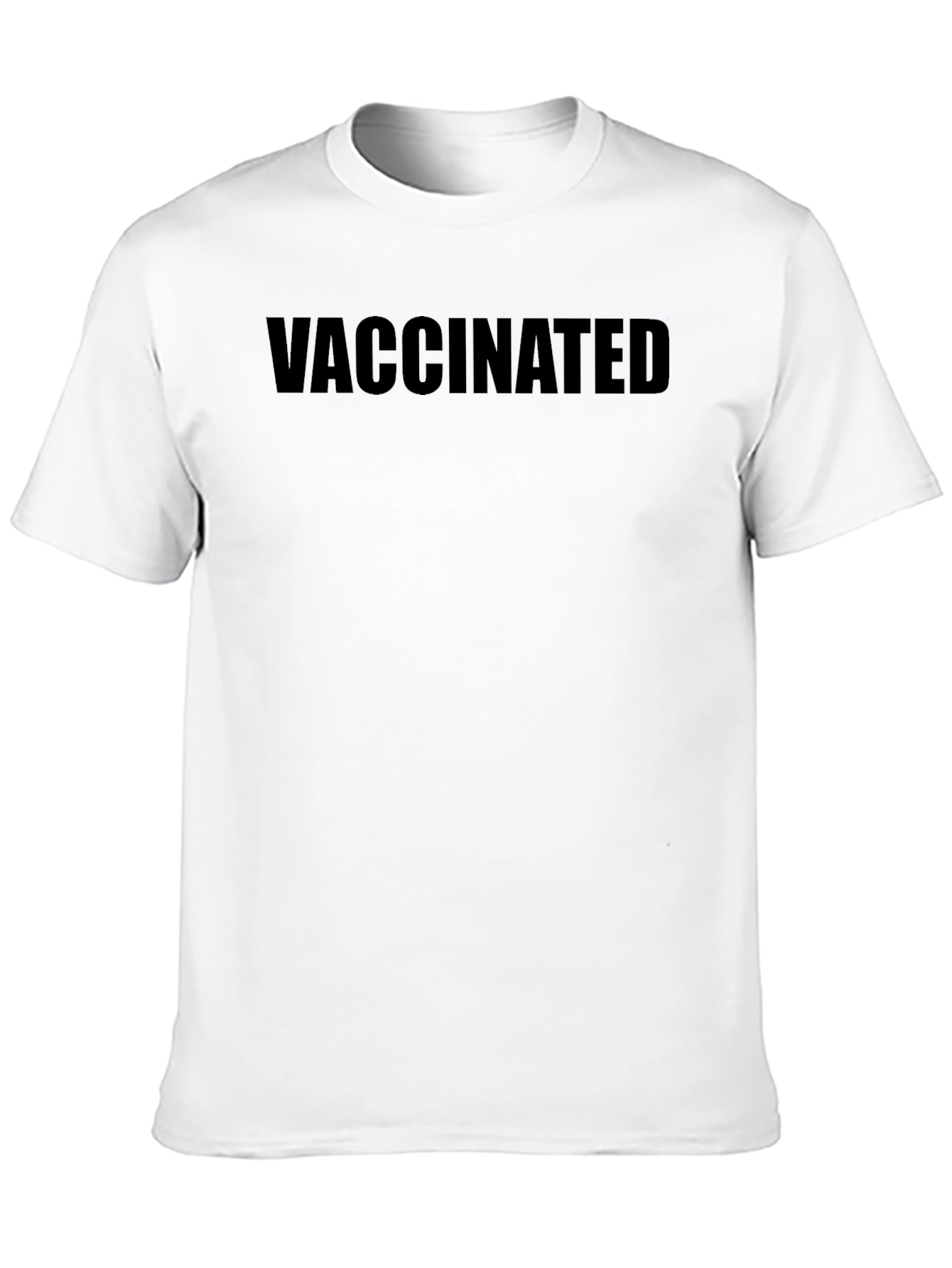 Vaccinated Black T-Shirt - Express Yourself!