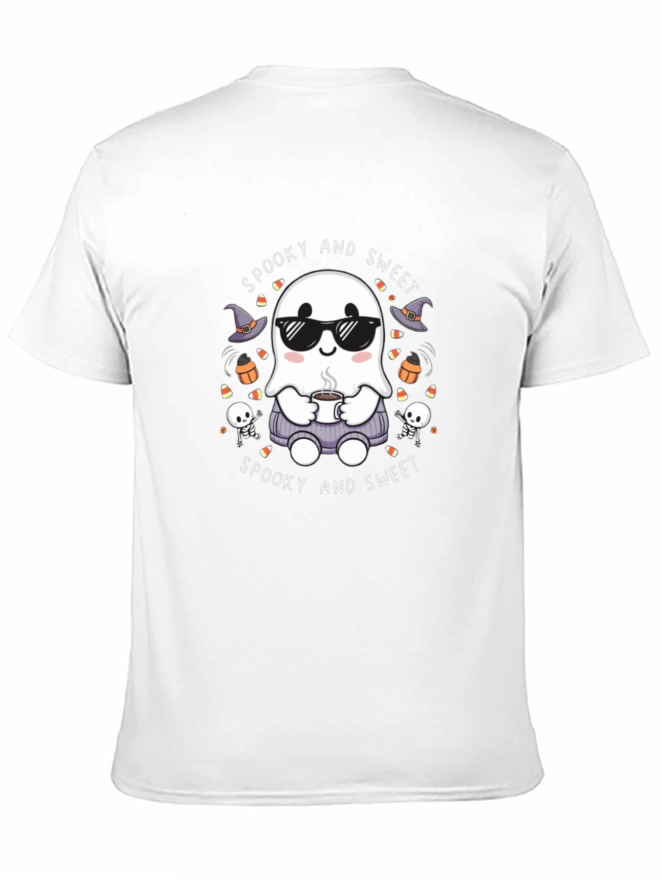 Spooky and Sweet Ghost Halloween T-Shirt