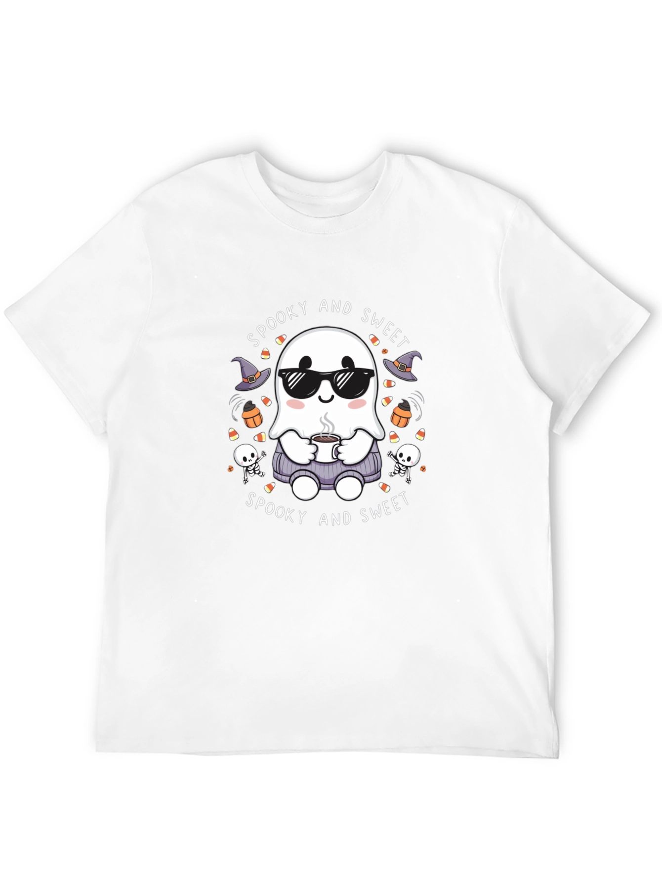 Spooky and Sweet Ghost Halloween T-Shirt