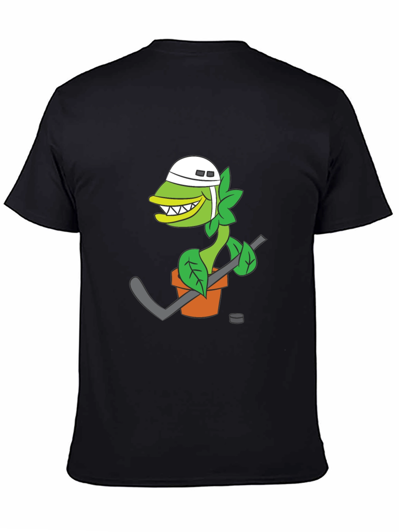 Hockey Plant T-Shirt - Funny Cartoon Design