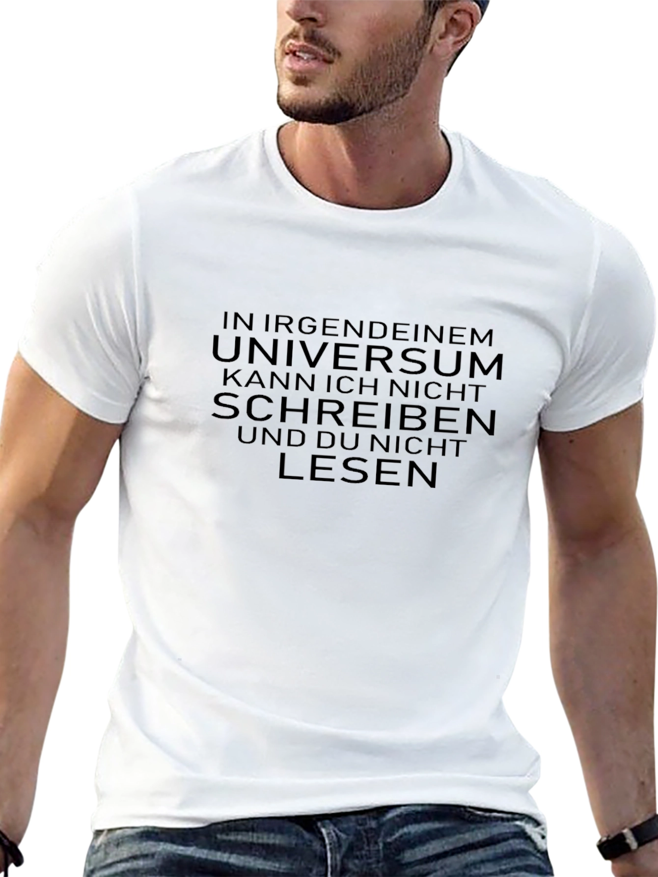 Novelty Graphic Tee - Cant Read/Write