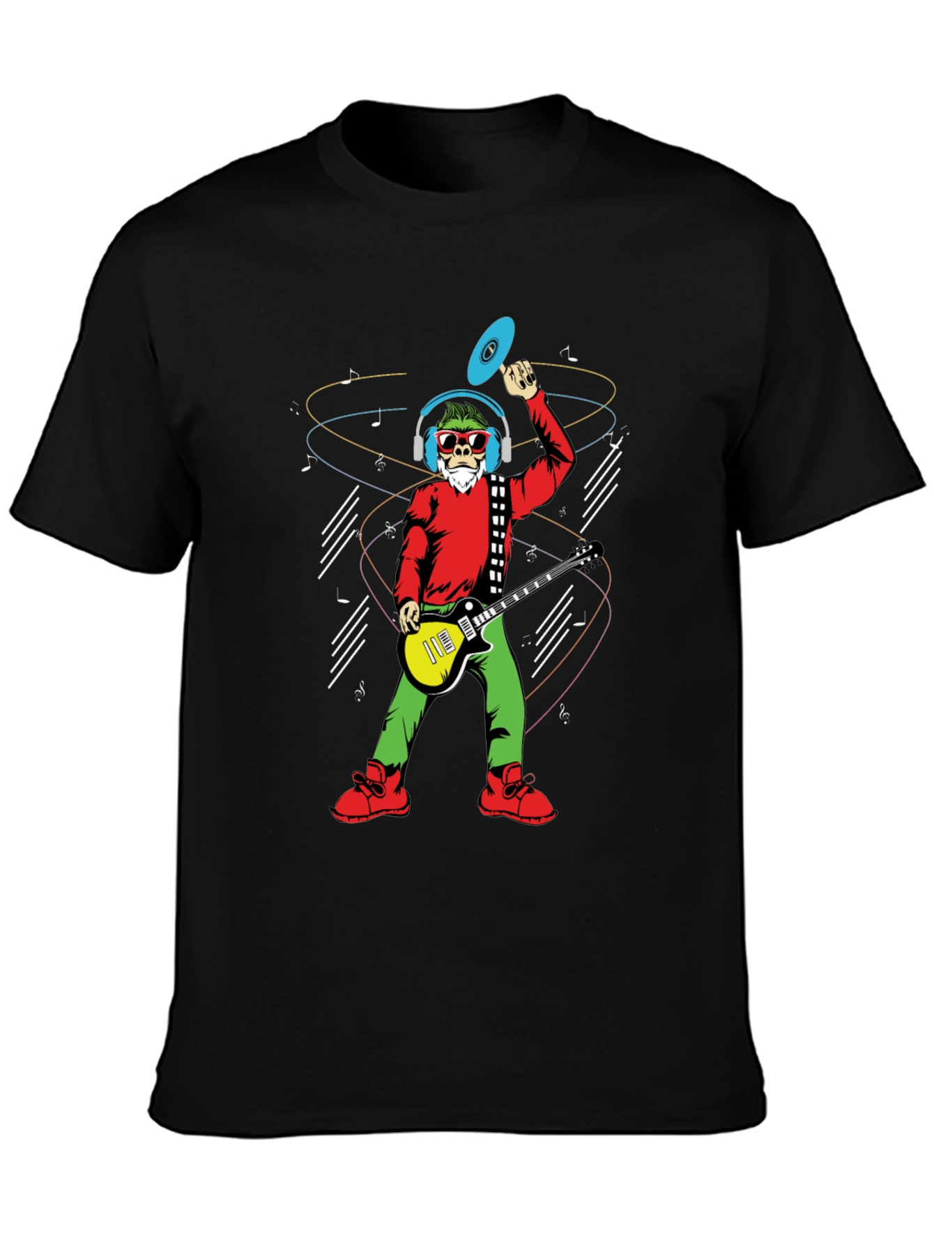 Groovy Santa T-Shirt - Musical Holiday Cheer