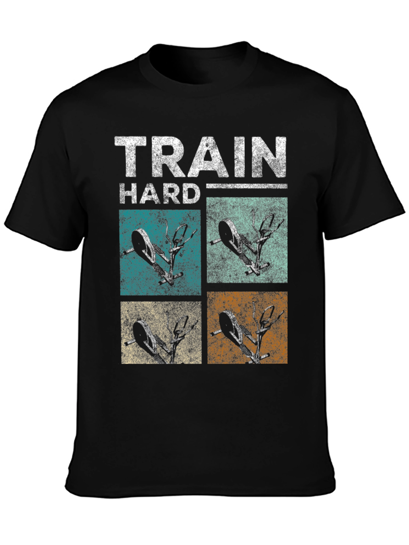 Train Hard Elliptical Machine T-Shirt