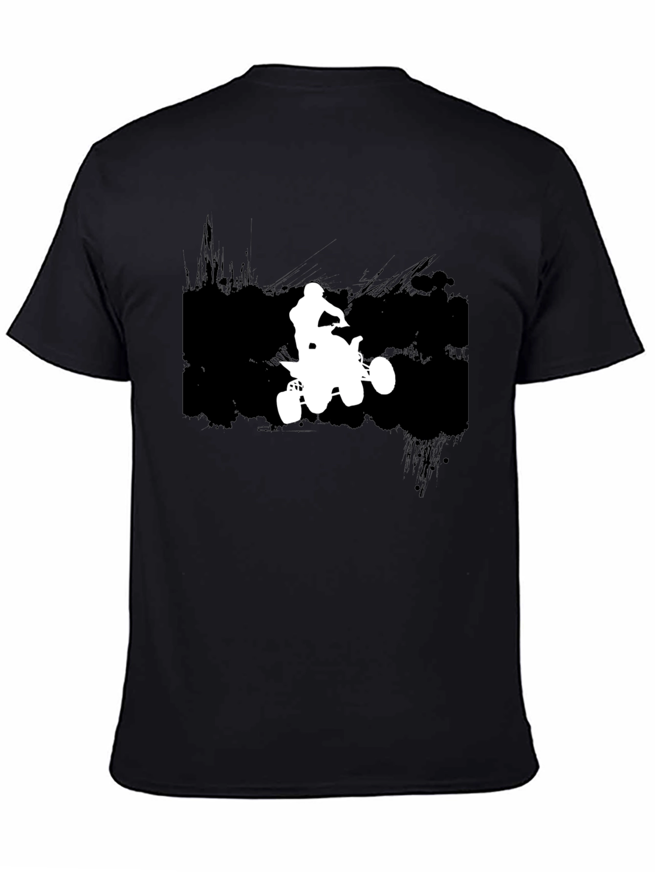ATV Rider Graphic T-Shirt - Black