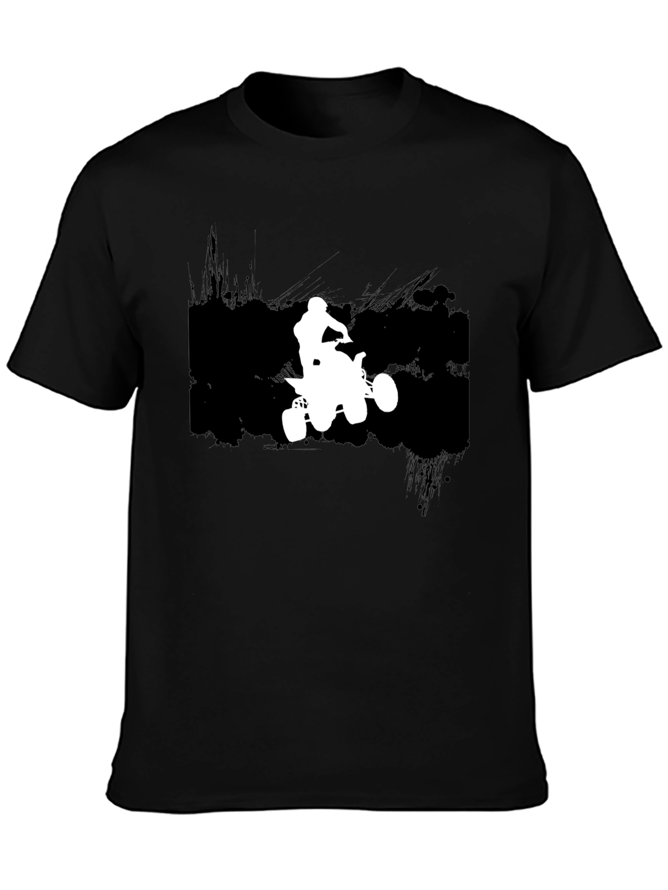ATV Rider Graphic T-Shirt - Black