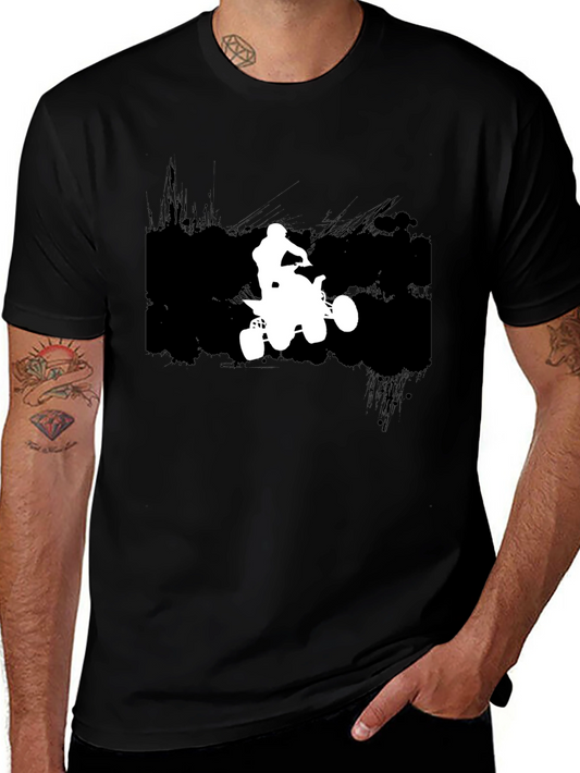 ATV Rider Graphic T-Shirt - Black