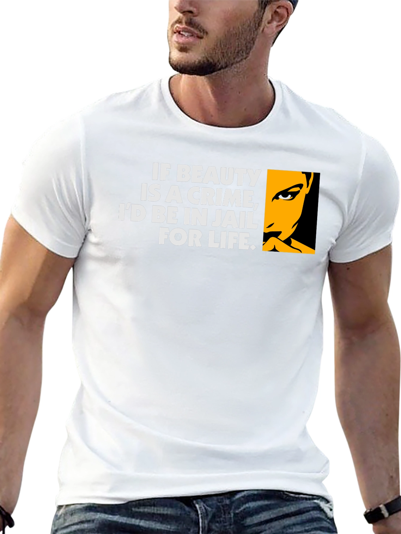 Beauty Crime T-Shirt - Humorous Graphic Tee