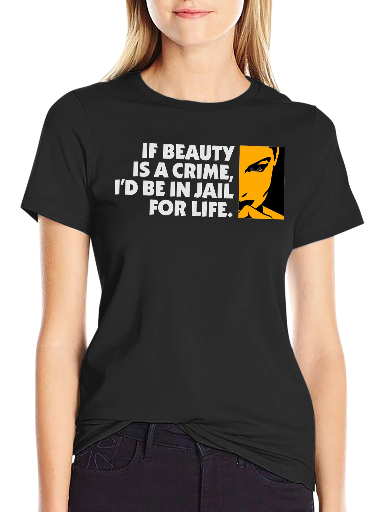 Beauty Crime T-Shirt - Humorous Graphic Tee
