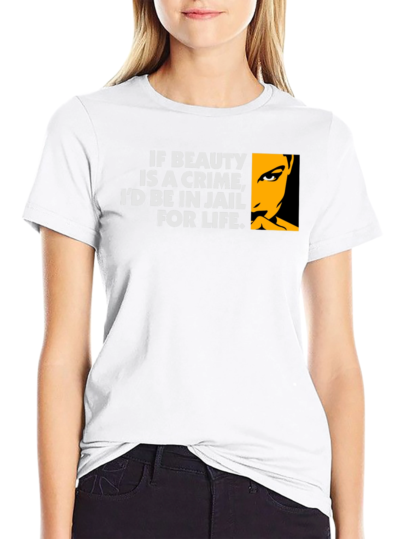 Beauty Crime T-Shirt - Humorous Graphic Tee