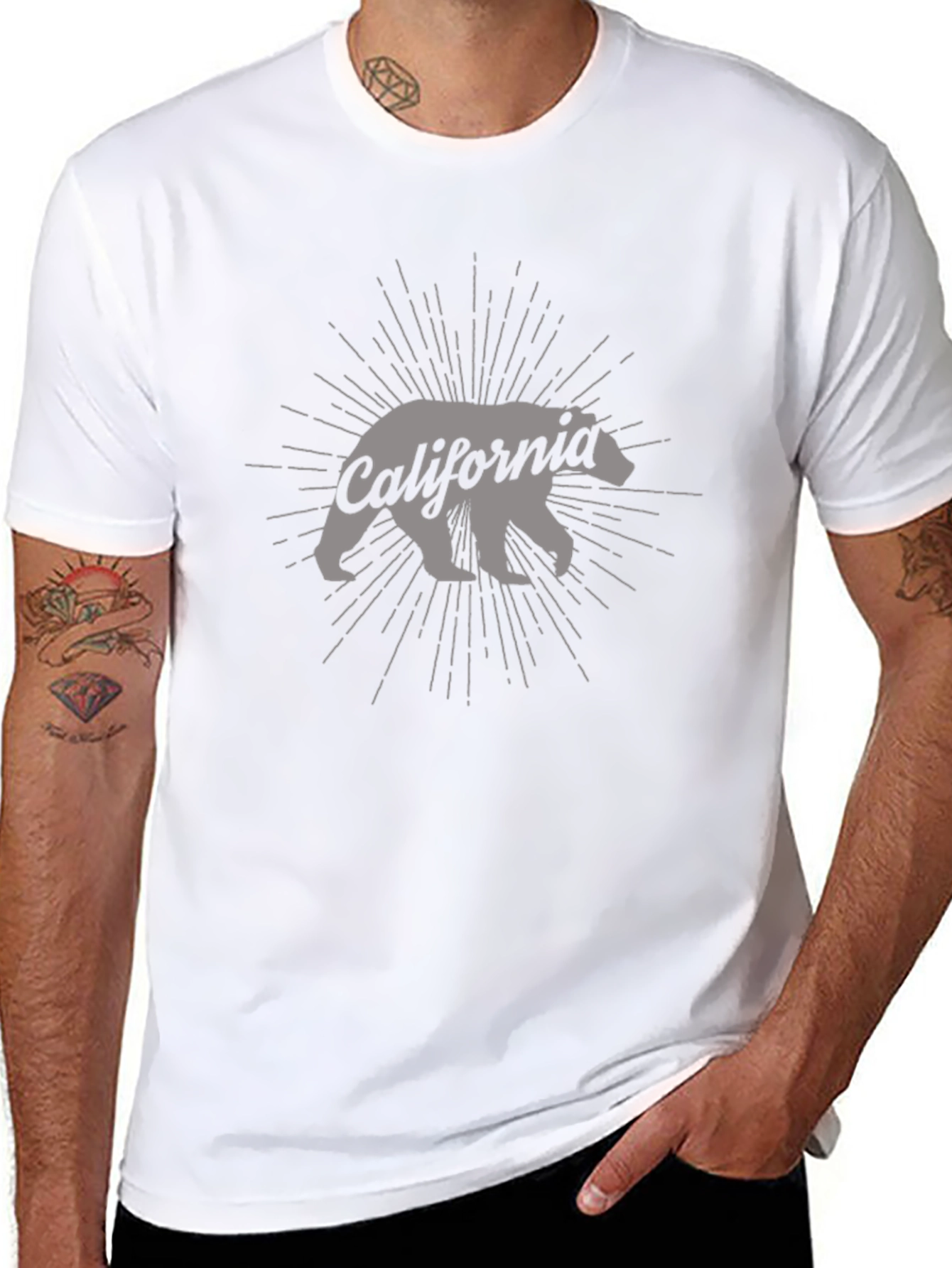 California Bear Graphic T-Shirt - Mens