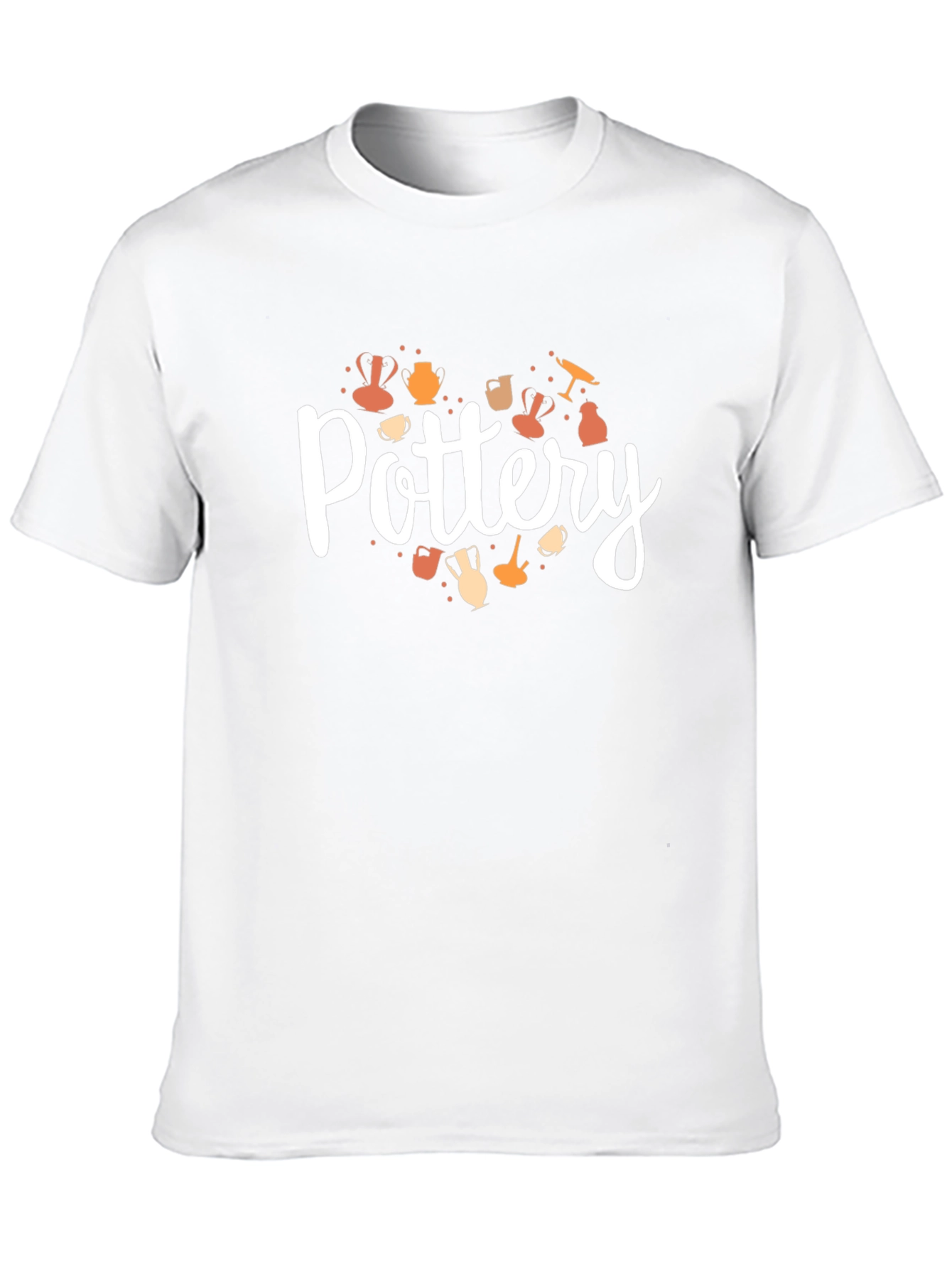 Pottery Heart Graphic Tee - Artsy Black T-Shirt