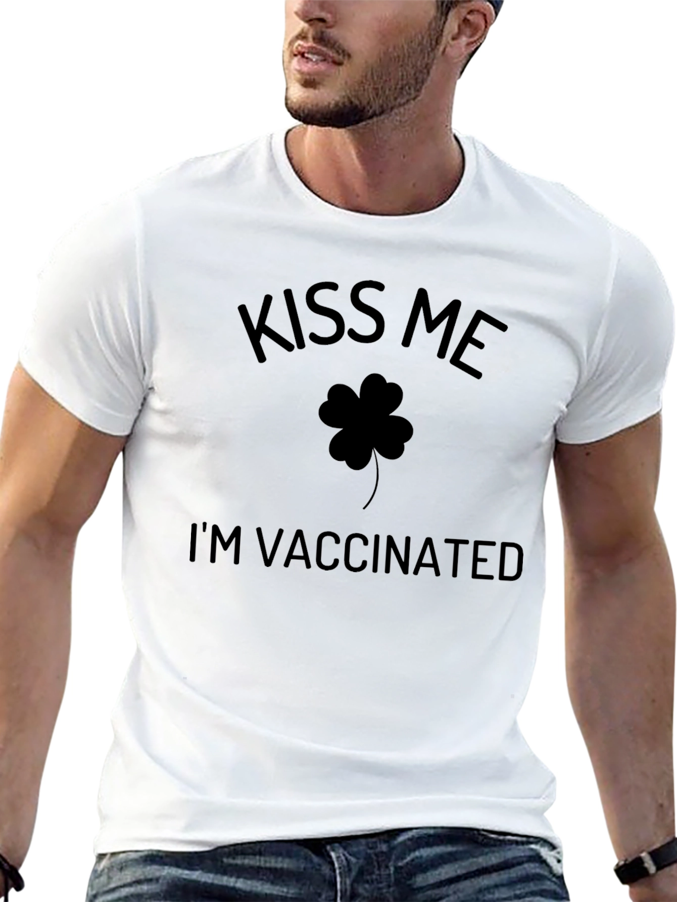 Kiss Me Im Vaccinated T-Shirt - St. Patricks Day