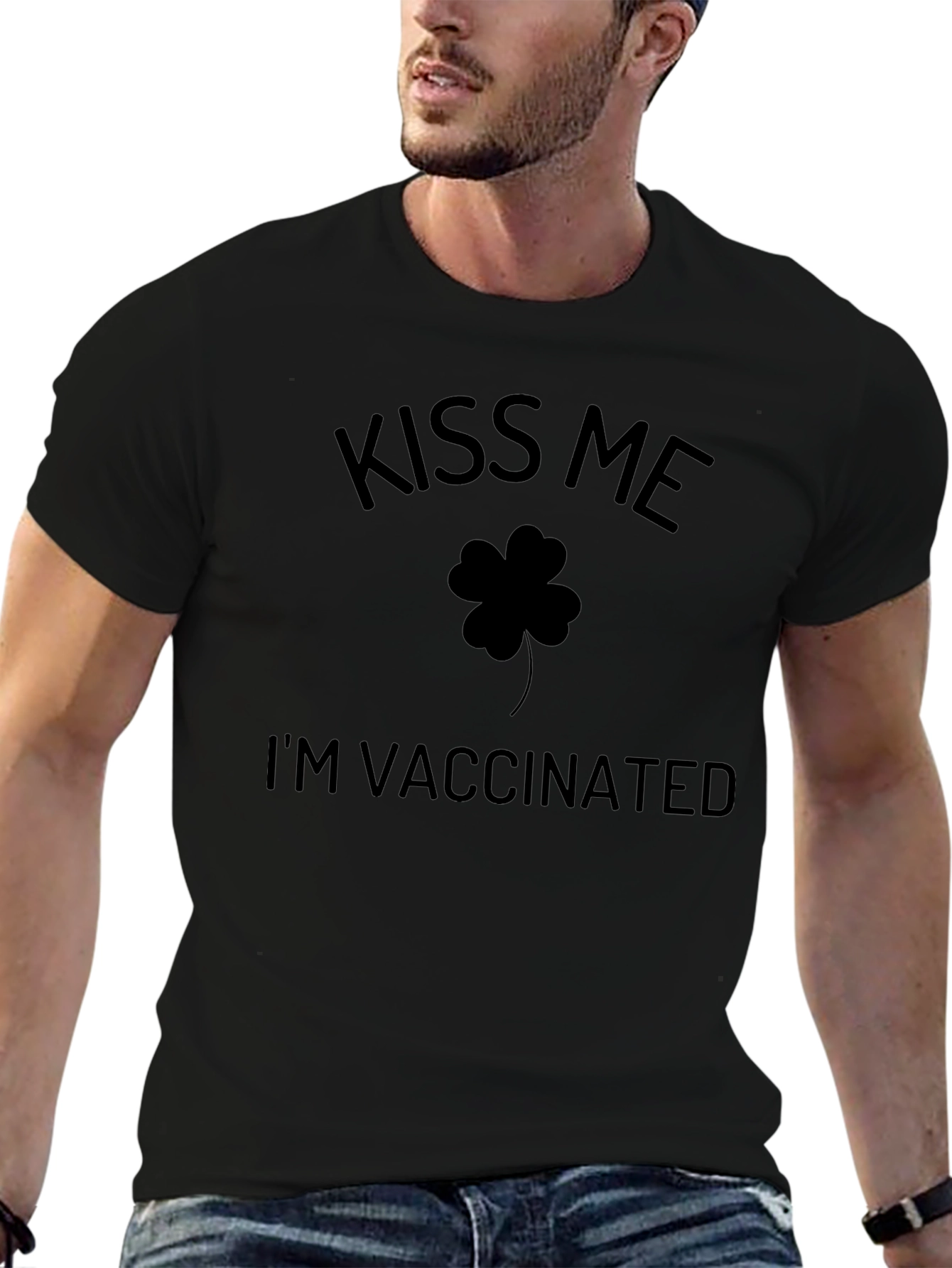 Kiss Me Im Vaccinated T-Shirt - St. Patricks Day