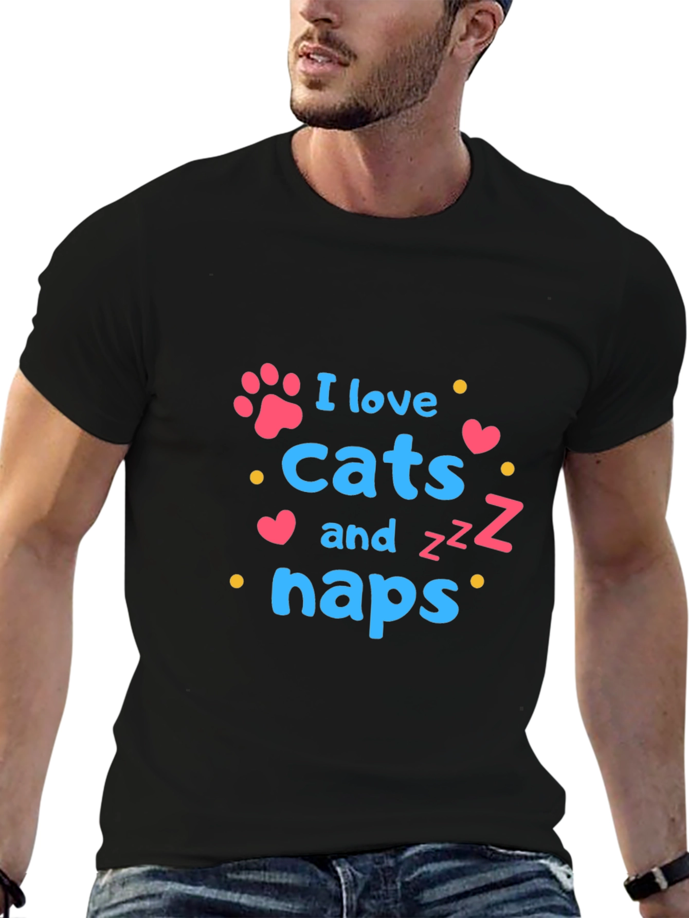 I Love Cats and Naps T-Shirt