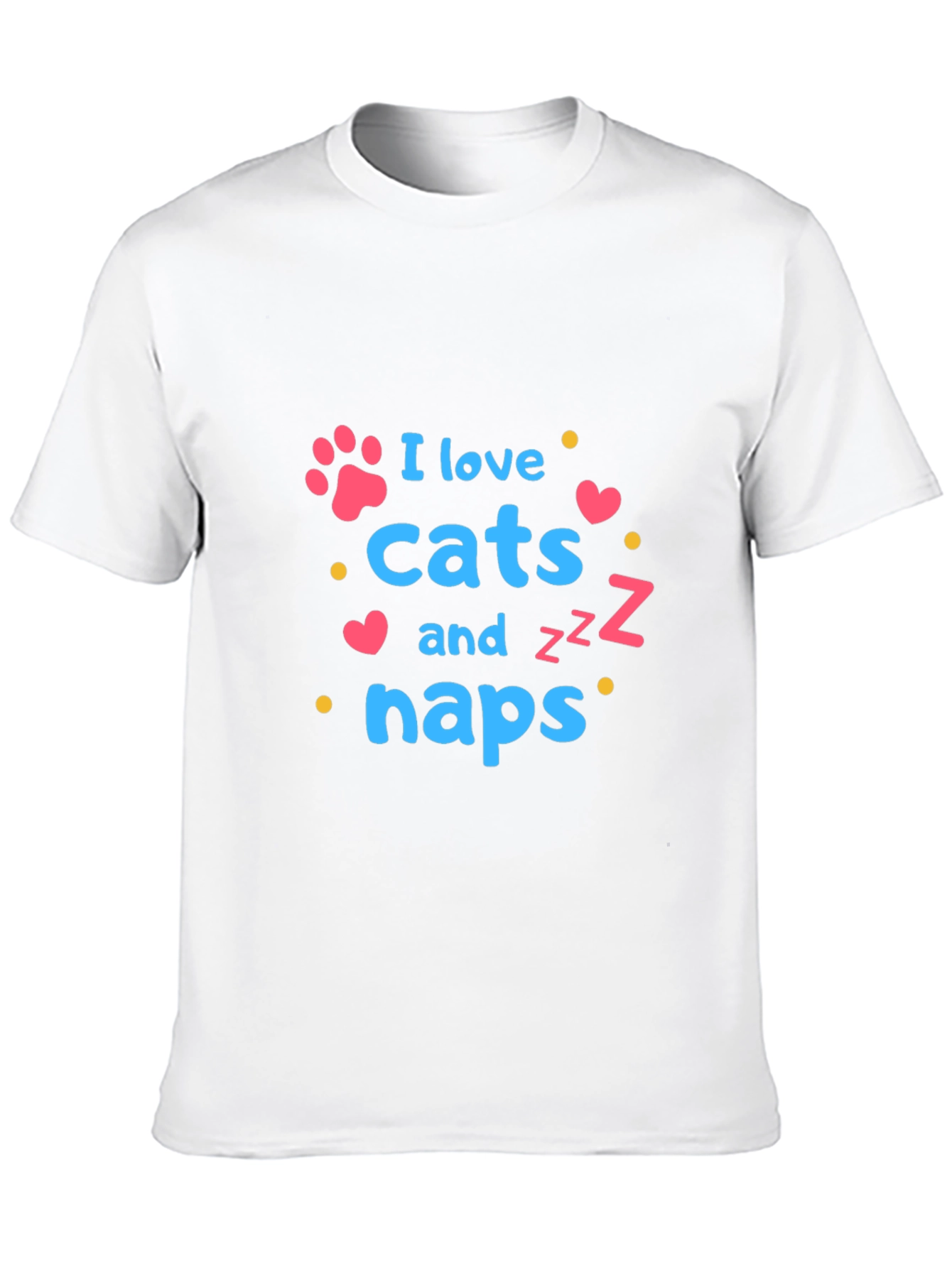 I Love Cats and Naps T-Shirt