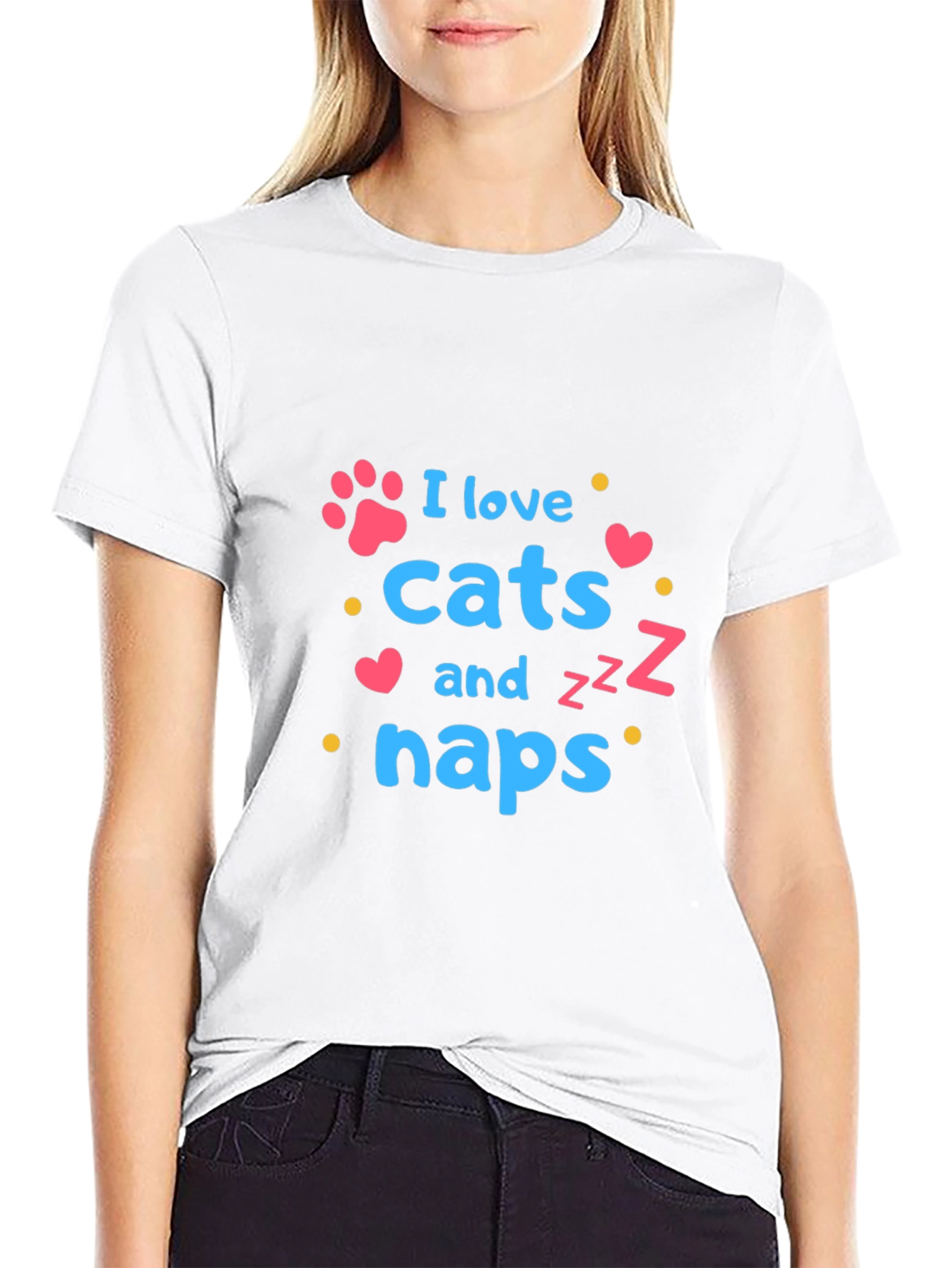I Love Cats and Naps T-Shirt