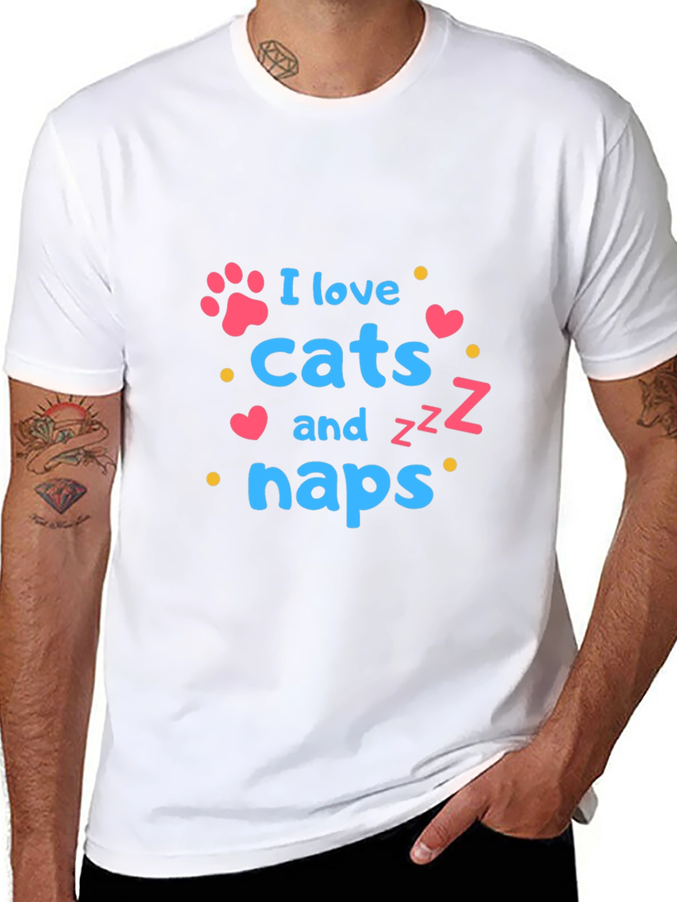 I Love Cats and Naps T-Shirt