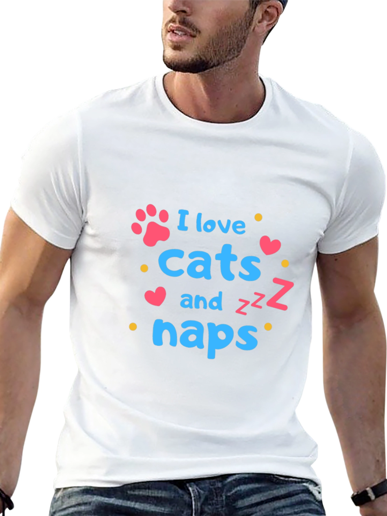 I Love Cats and Naps T-Shirt