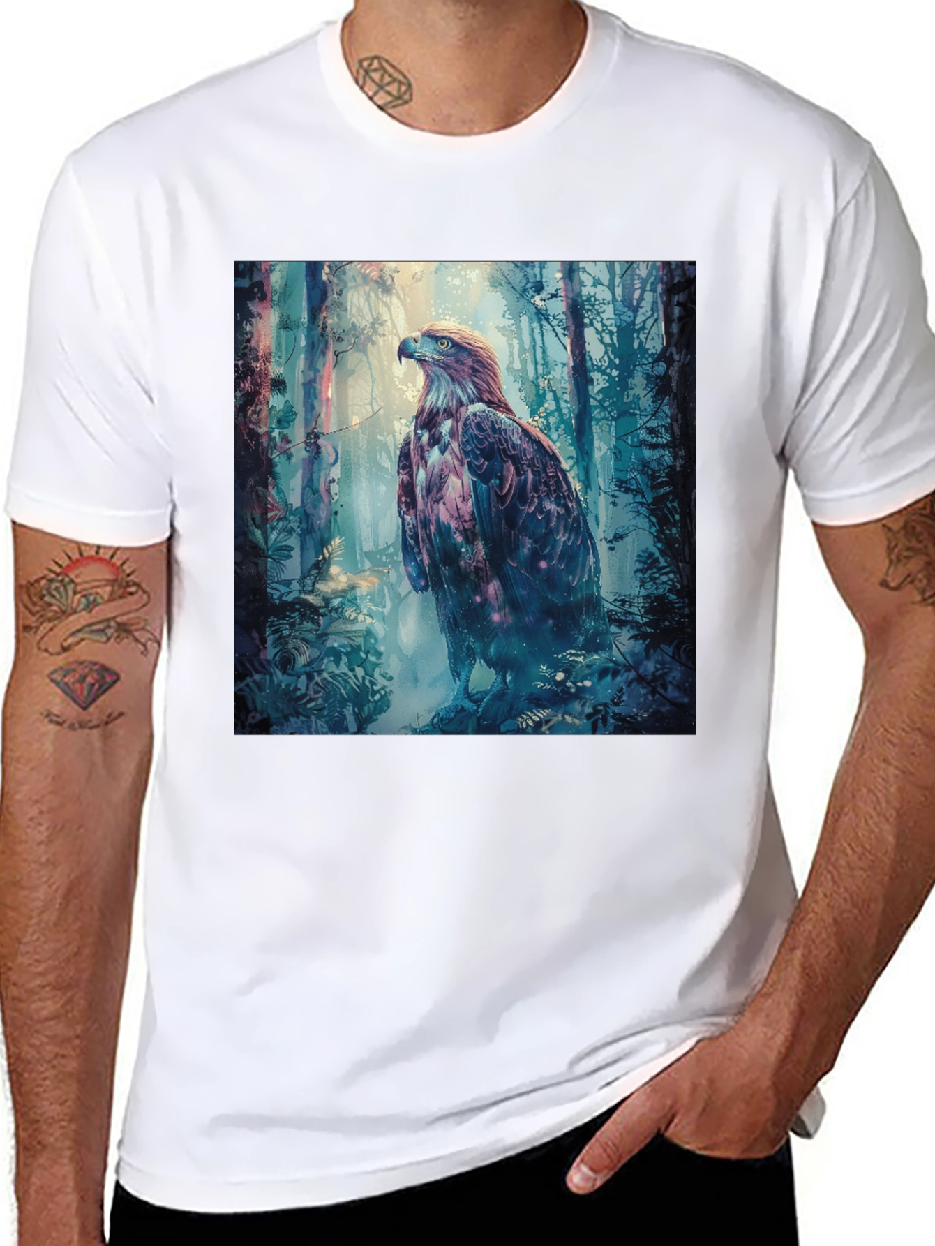 Eagle Forest Graphic T-Shirt