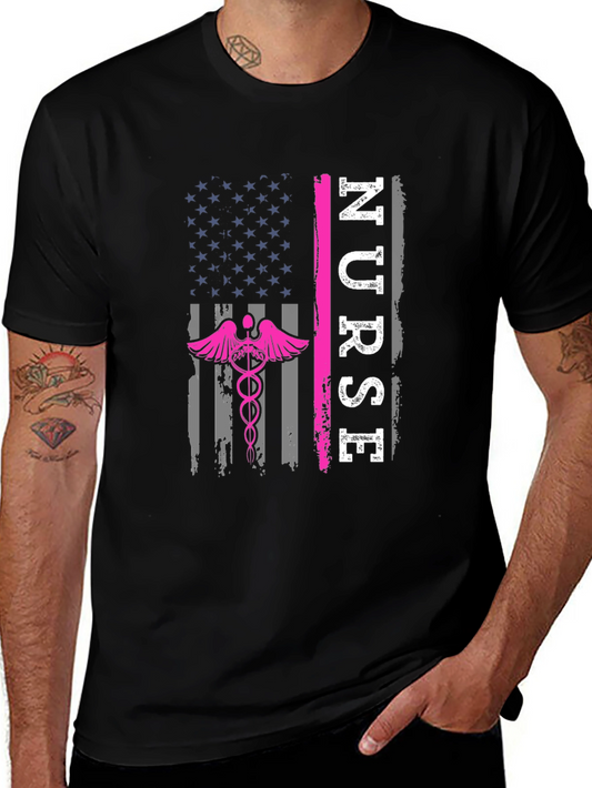 Nurse American Flag T-Shirt