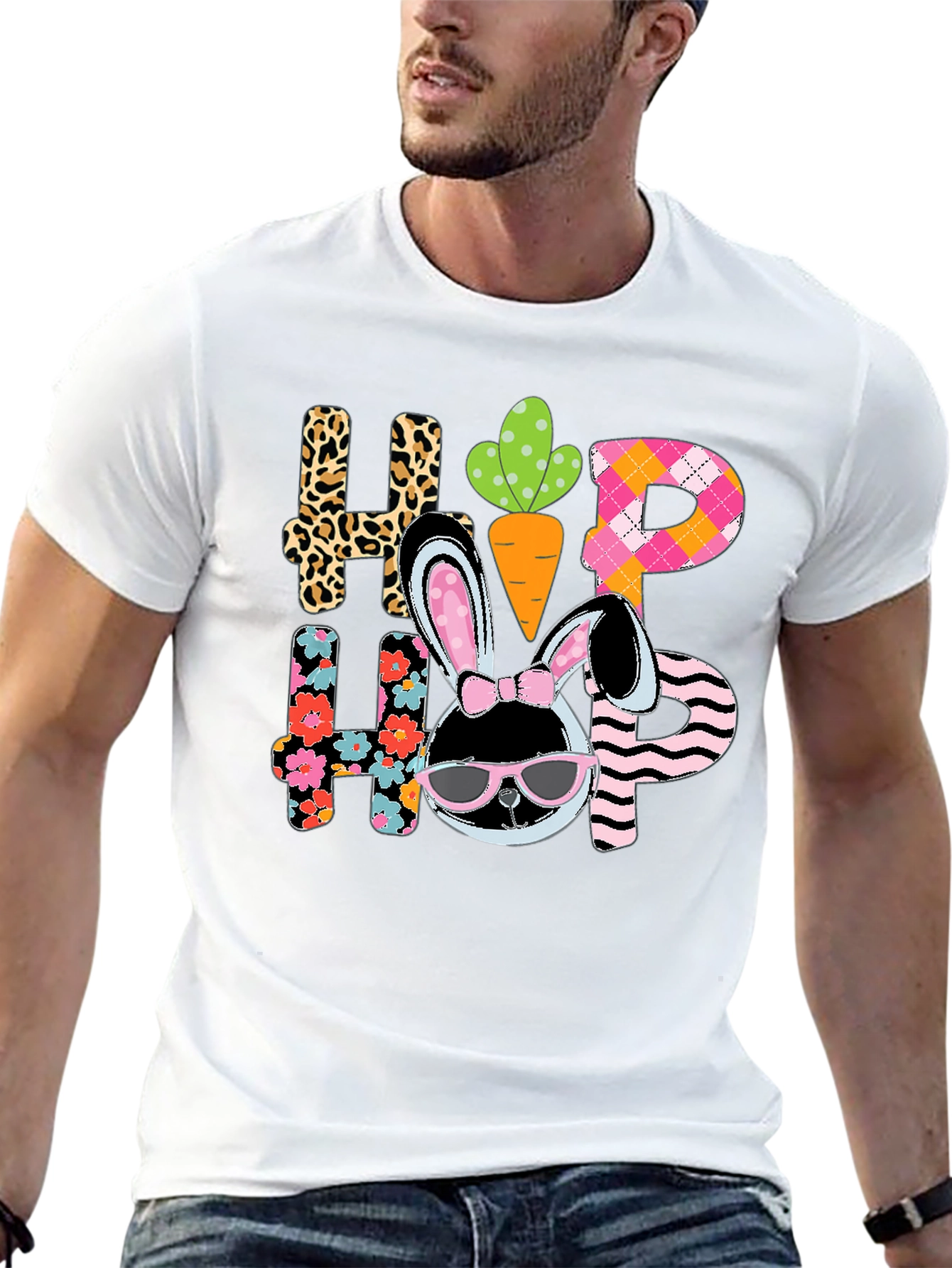 Hip Hop Easter Bunny Graphic Tee