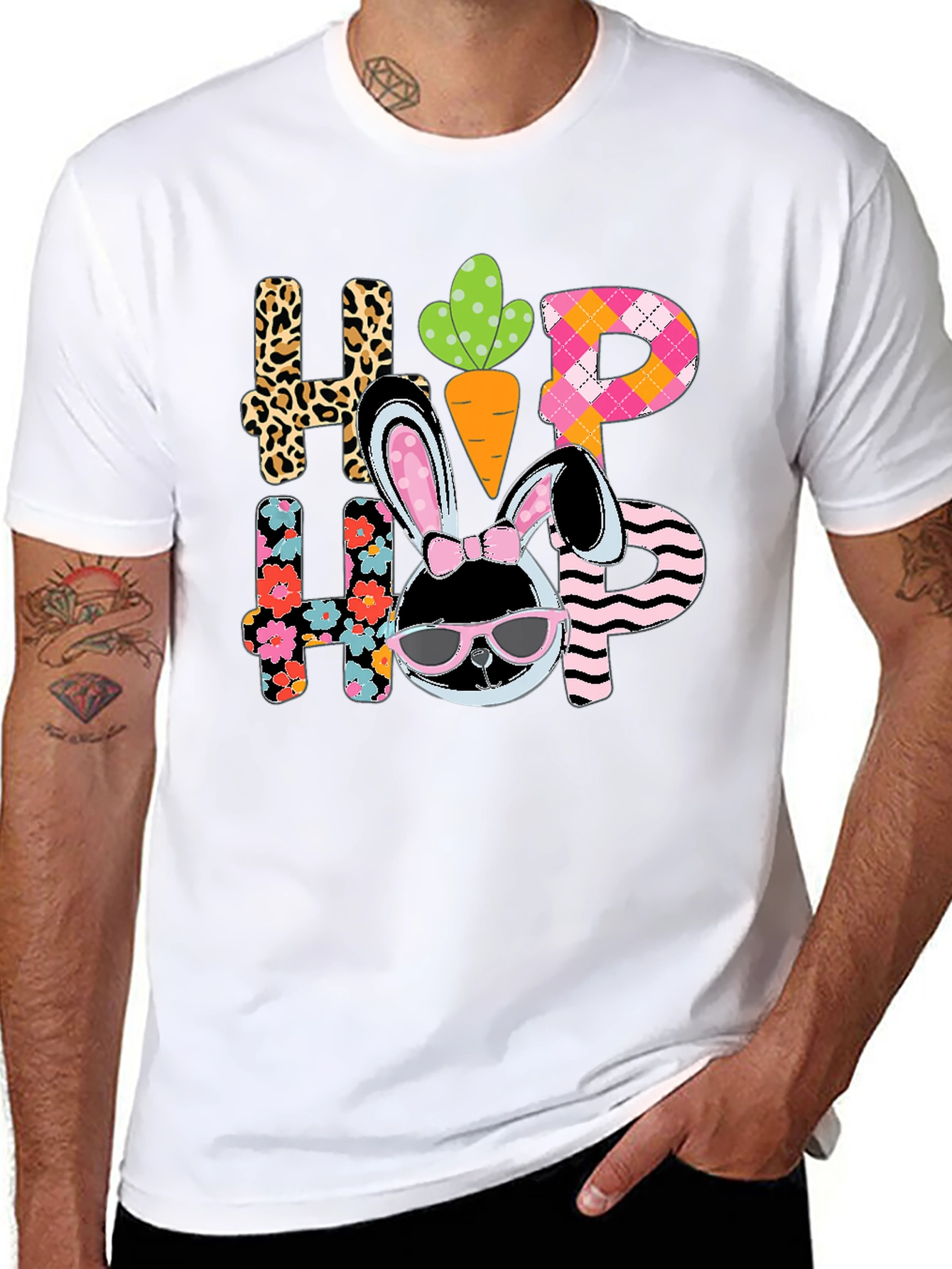 Hip Hop Easter Bunny Graphic Tee