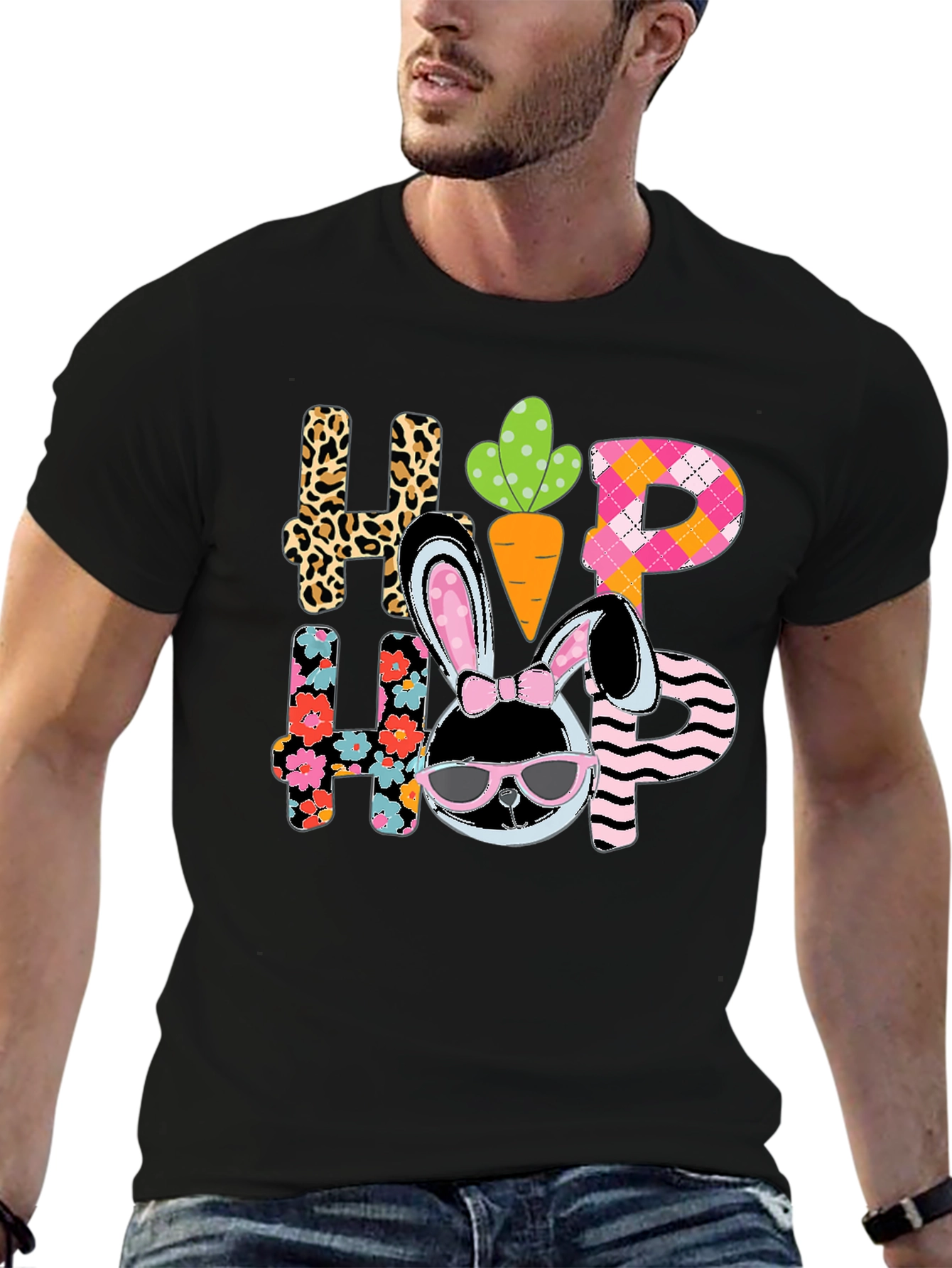 Hip Hop Easter Bunny Graphic Tee