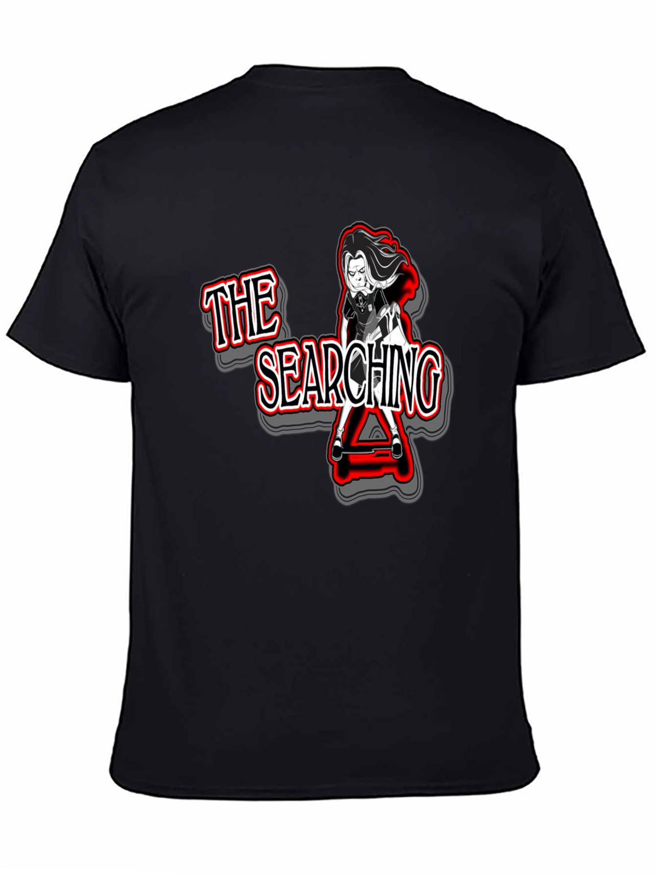 The Searching Graphic Tee - Mens Black T-Shirt