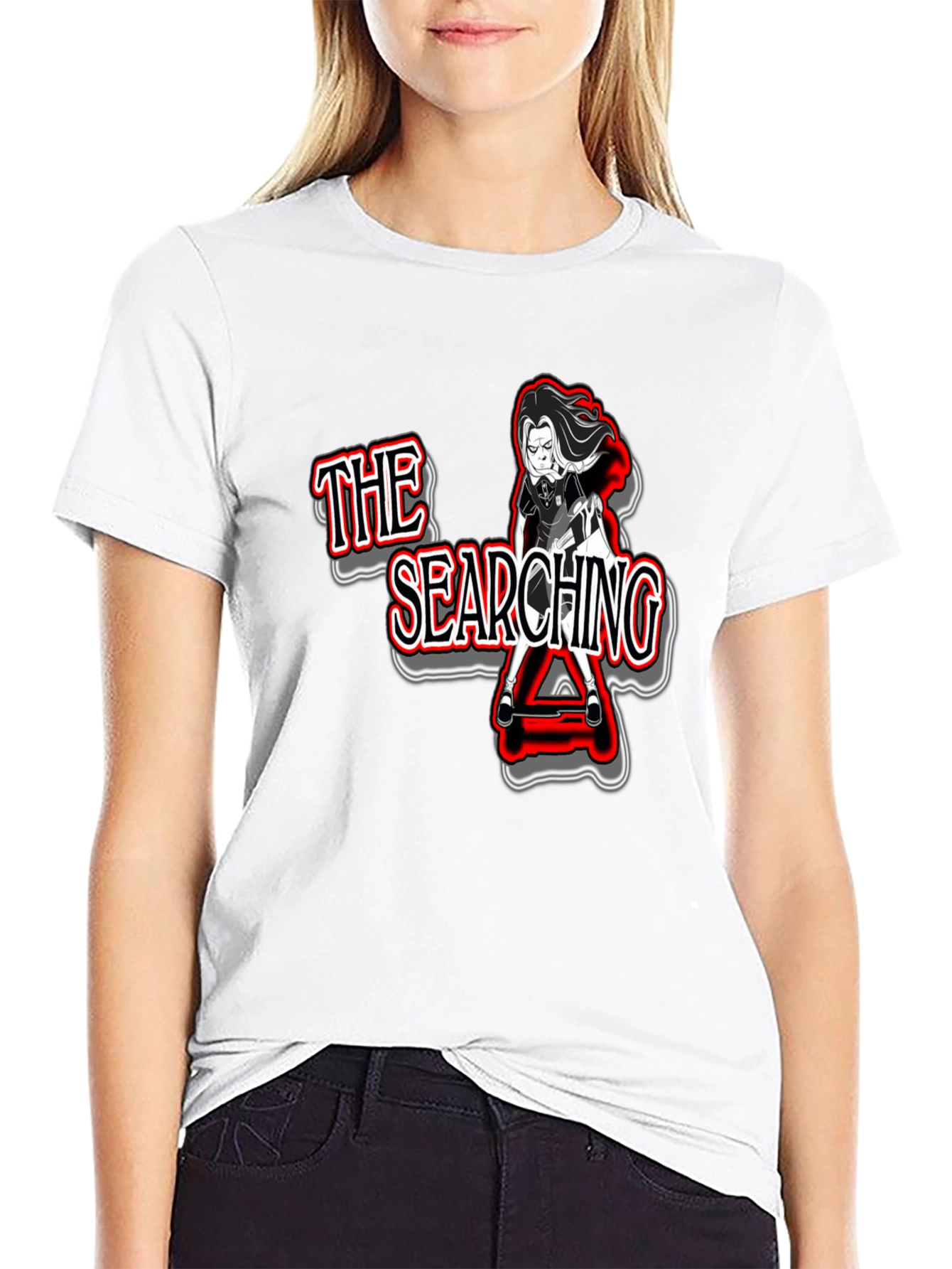 The Searching Graphic Tee - Mens Black T-Shirt