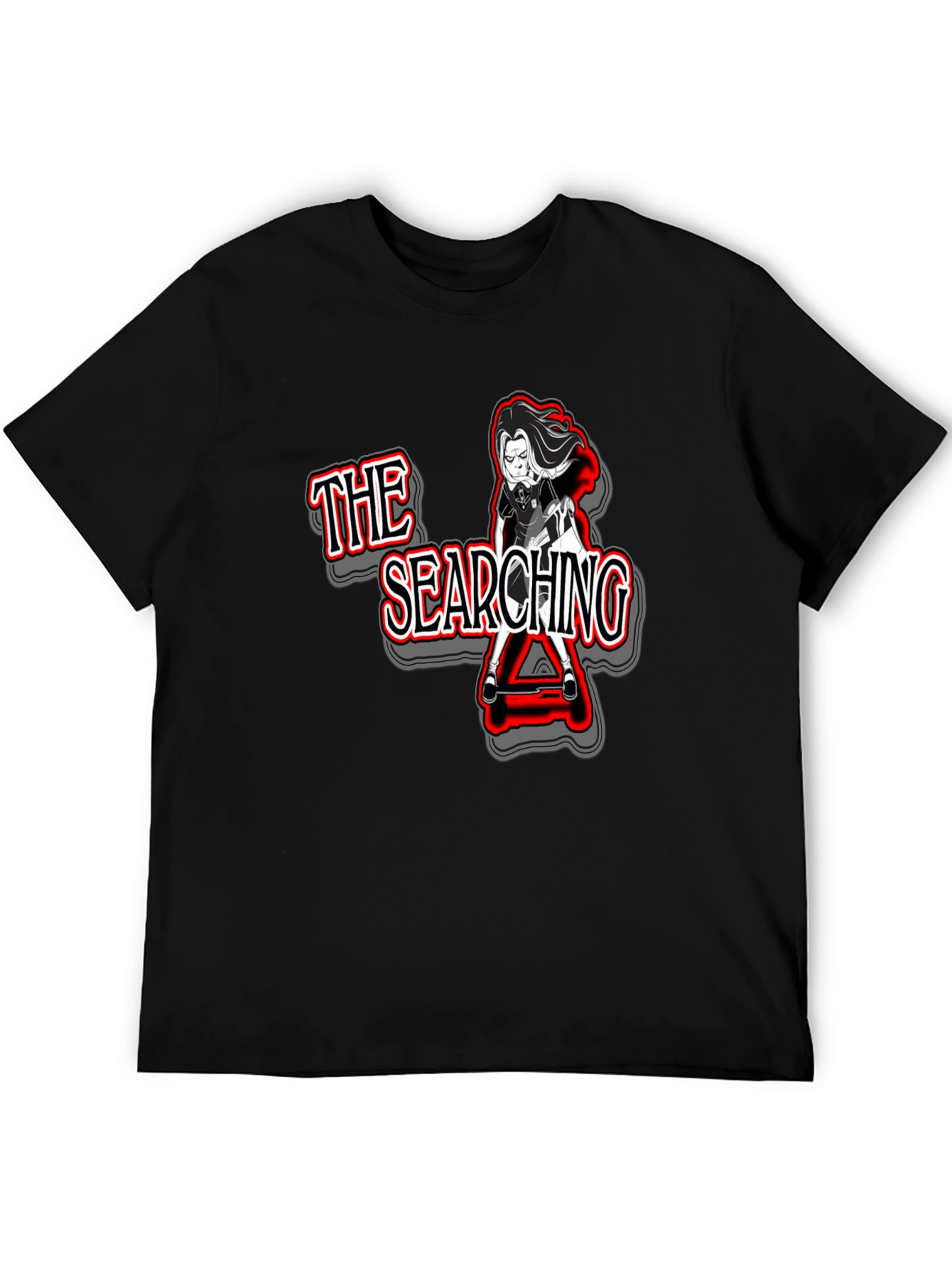 The Searching Graphic Tee - Mens Black T-Shirt