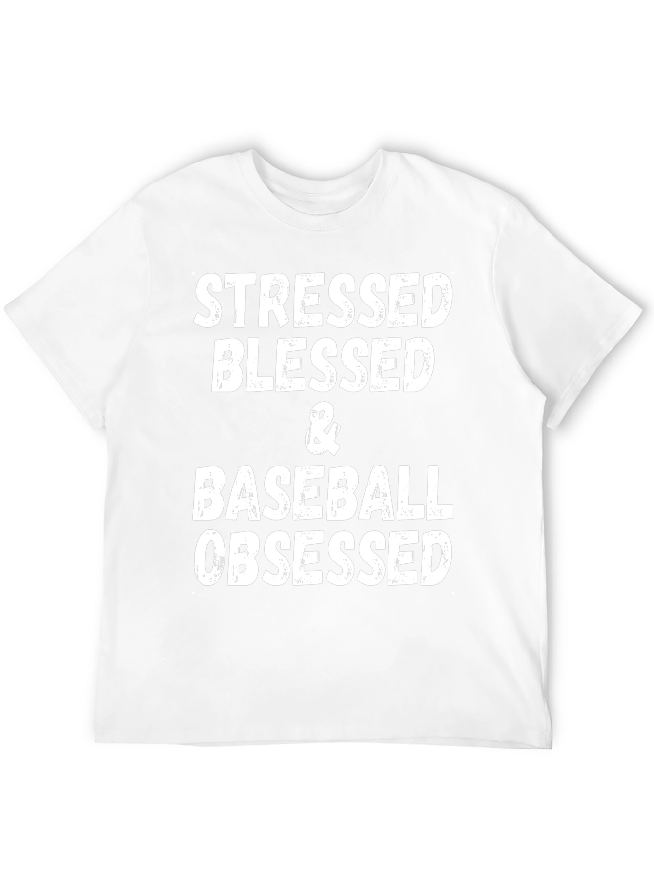 Stressed Blessed Baseball Obsessed Graphic Tee