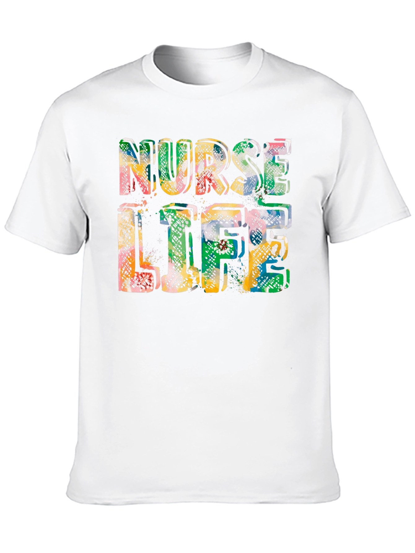 Nurse Life Graphic Tee - Black Cotton Casual T-Shirt