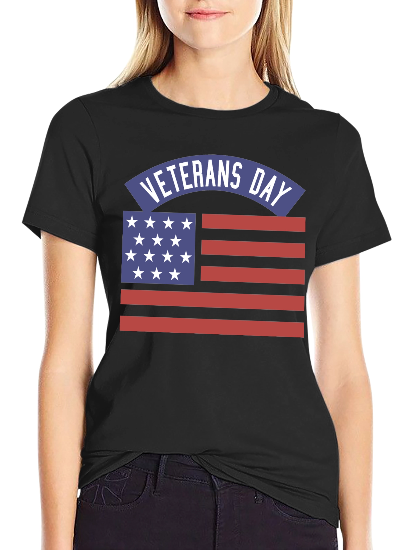 Veterans Day American Flag T-Shirt