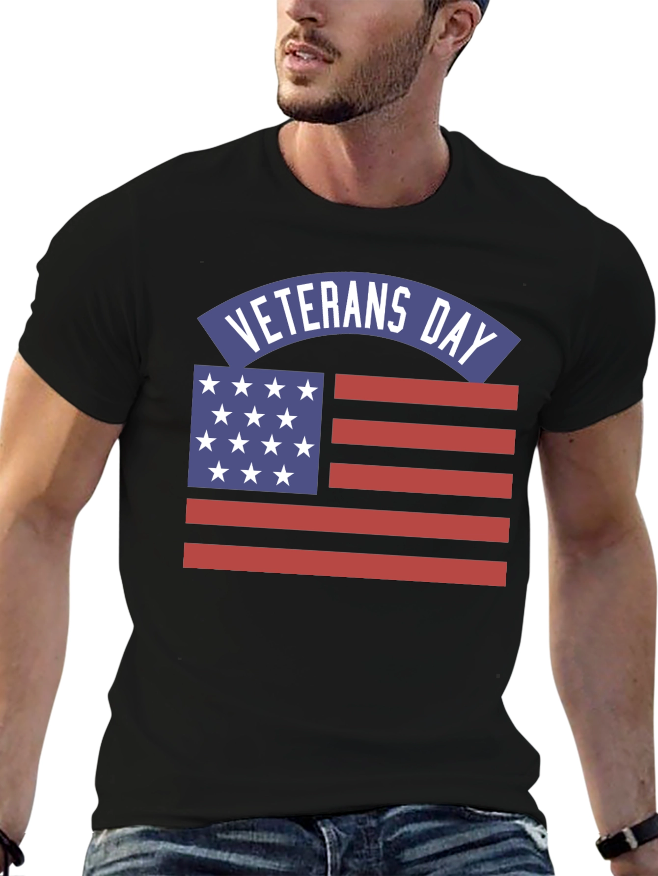 Veterans Day American Flag T-Shirt