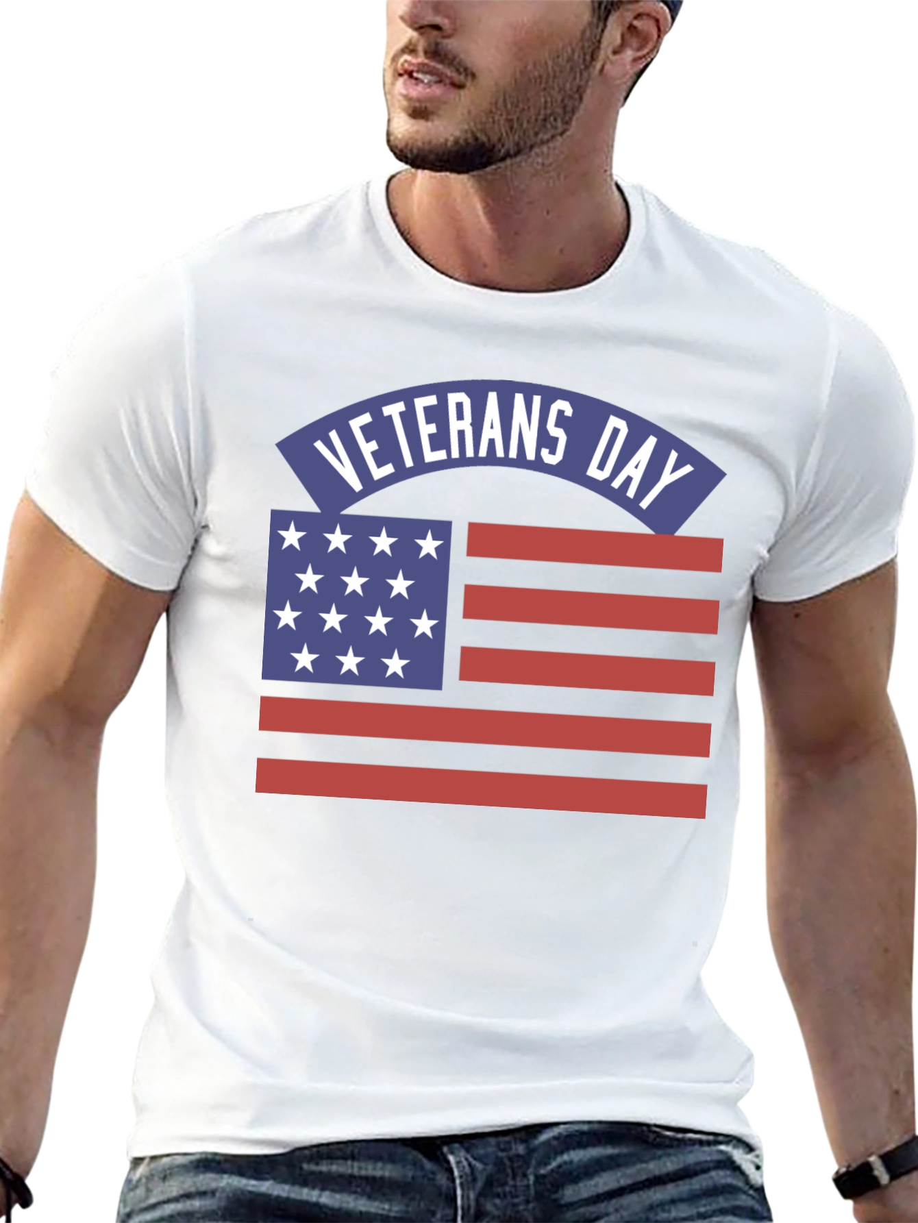 Veterans Day American Flag T-Shirt