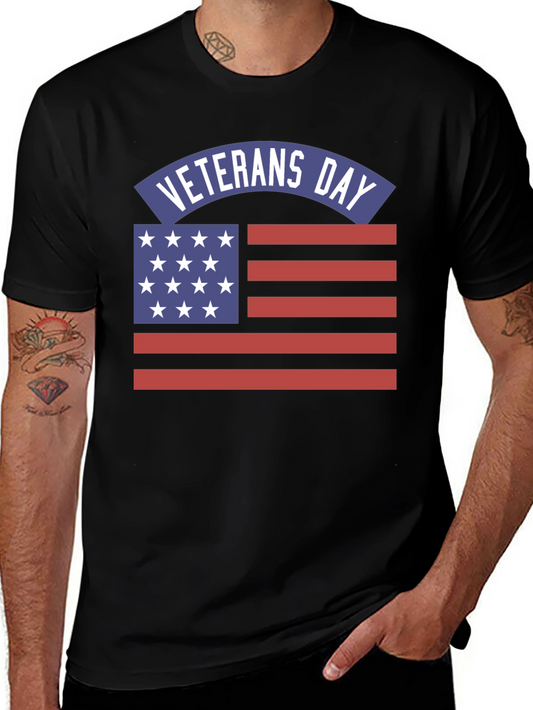 Veterans Day American Flag T-Shirt
