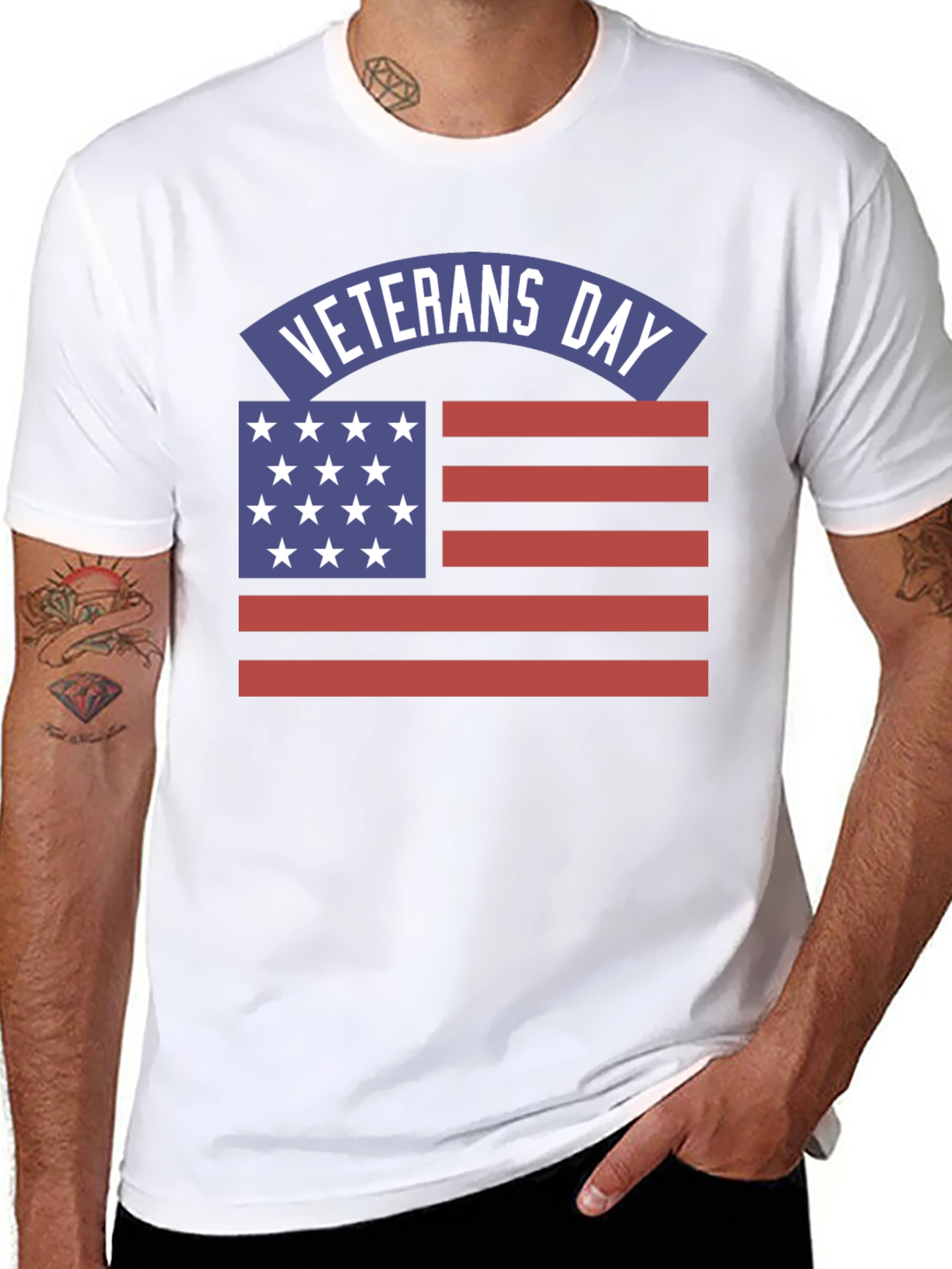 Veterans Day American Flag T-Shirt
