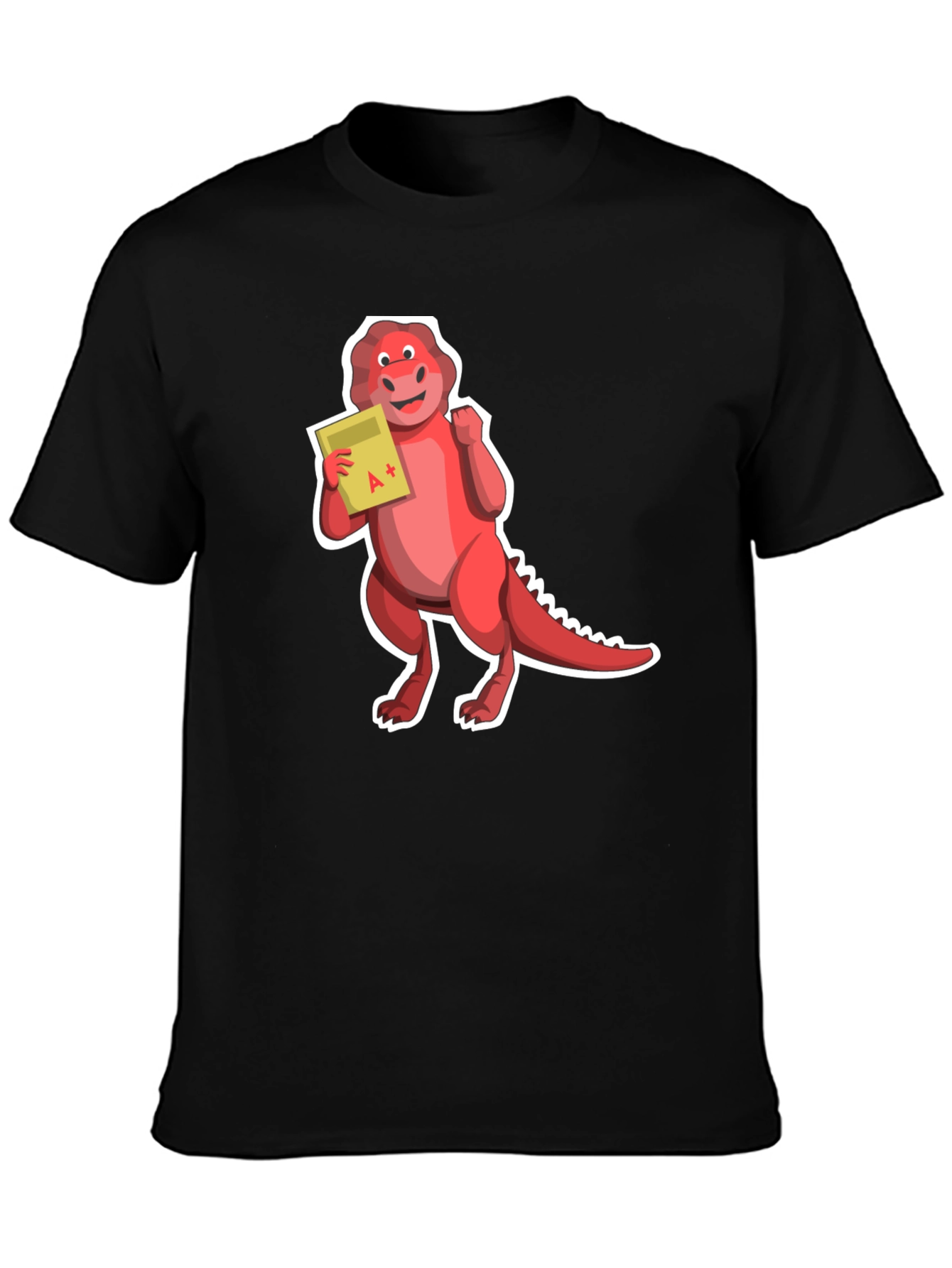 Dino A+ T-Shirt - Black Short Sleeve