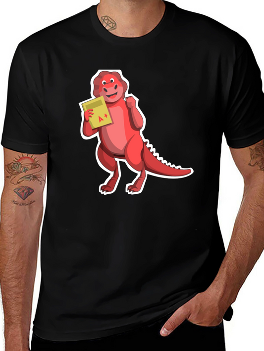 Dino A+ T-Shirt - Black Short Sleeve