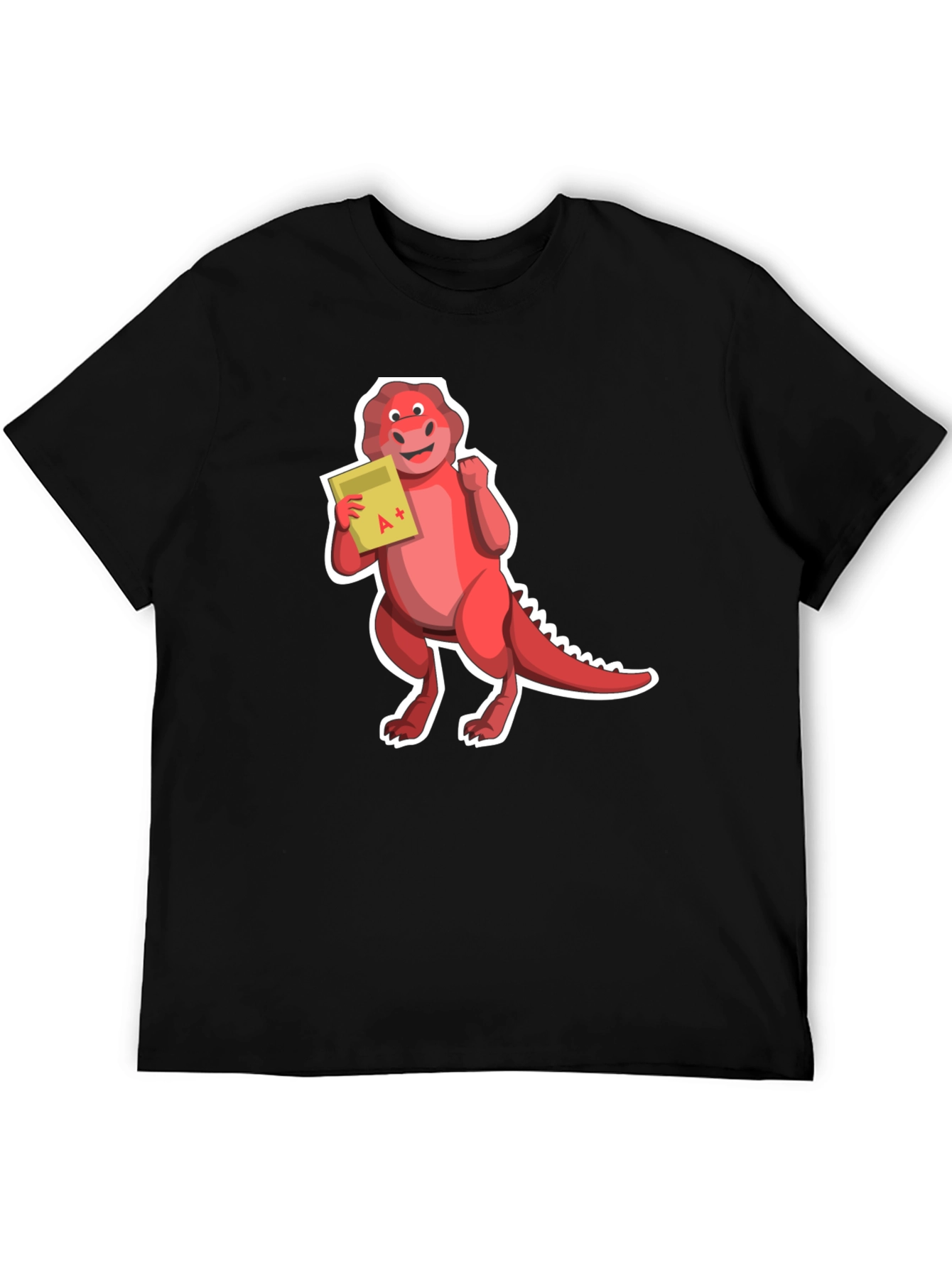 Dino A+ T-Shirt - Black Short Sleeve