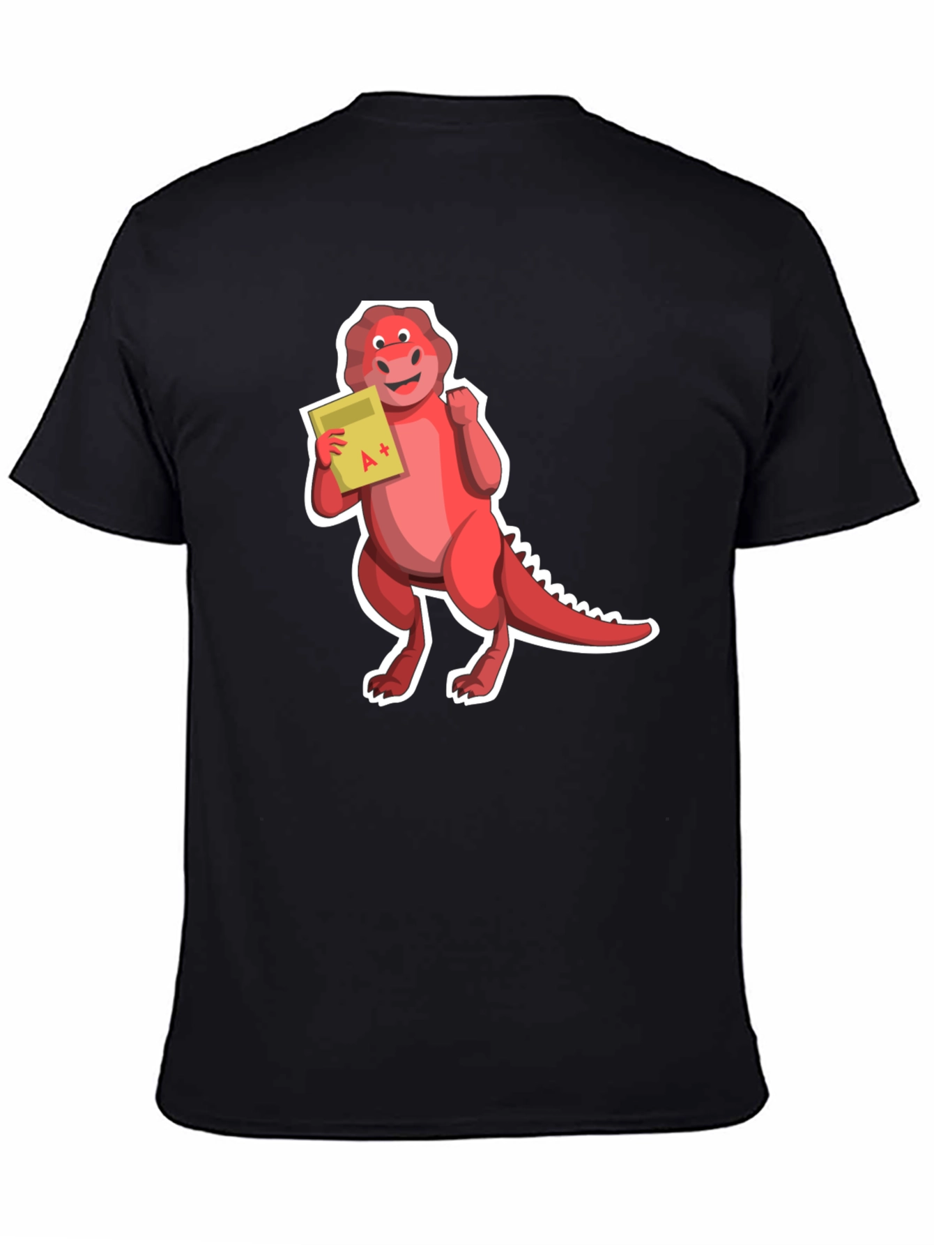 Dino A+ T-Shirt - Black Short Sleeve