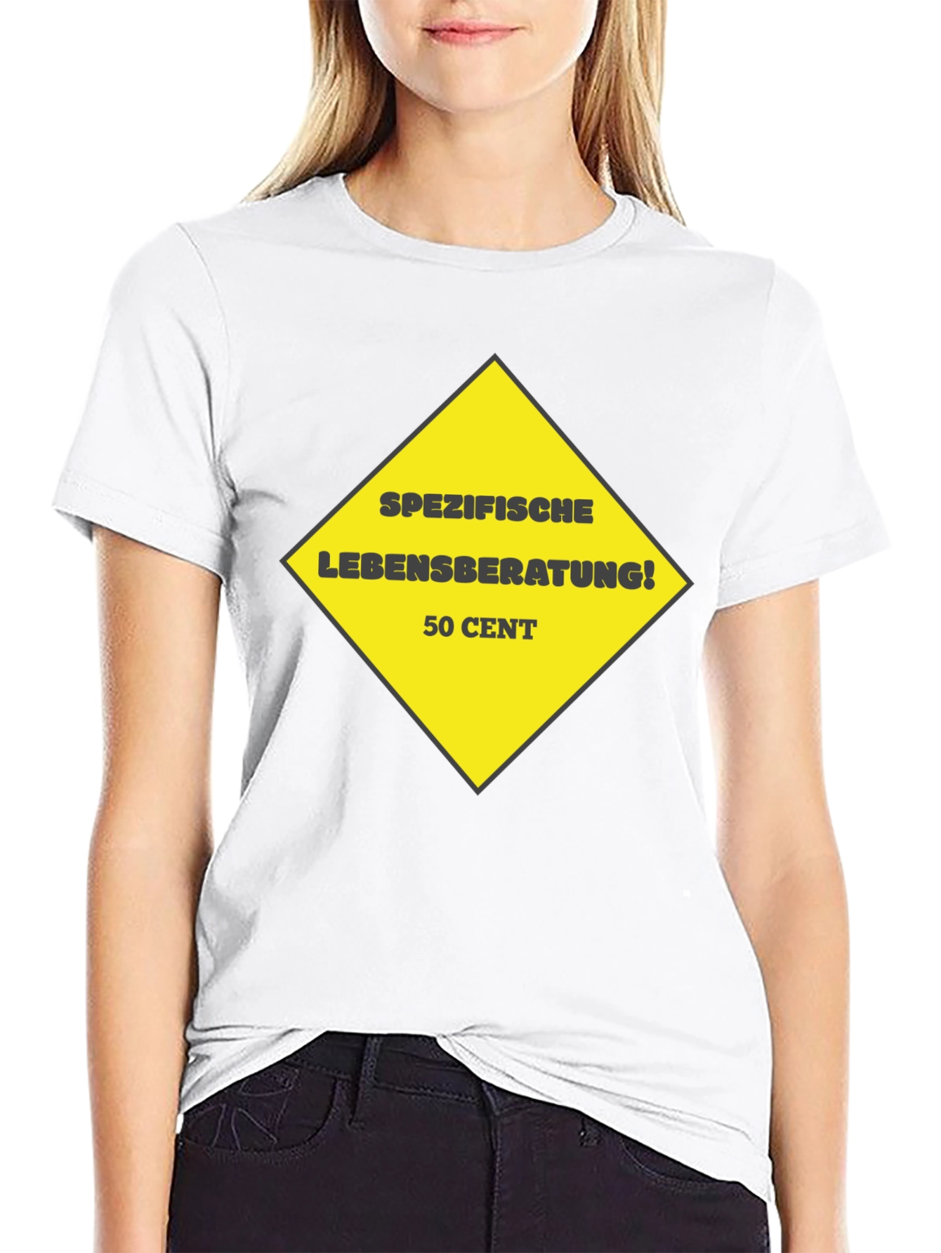 Humorous Specific Life Advice Black T-Shirt