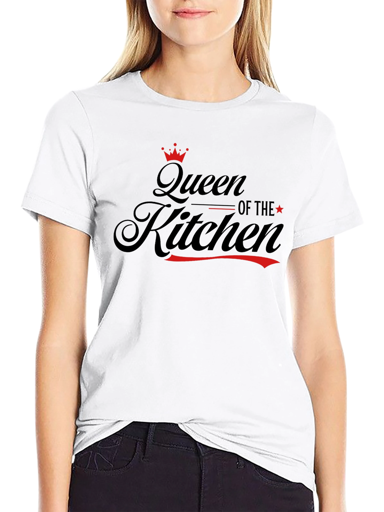 Queen of the Kitchen Black T-Shirt