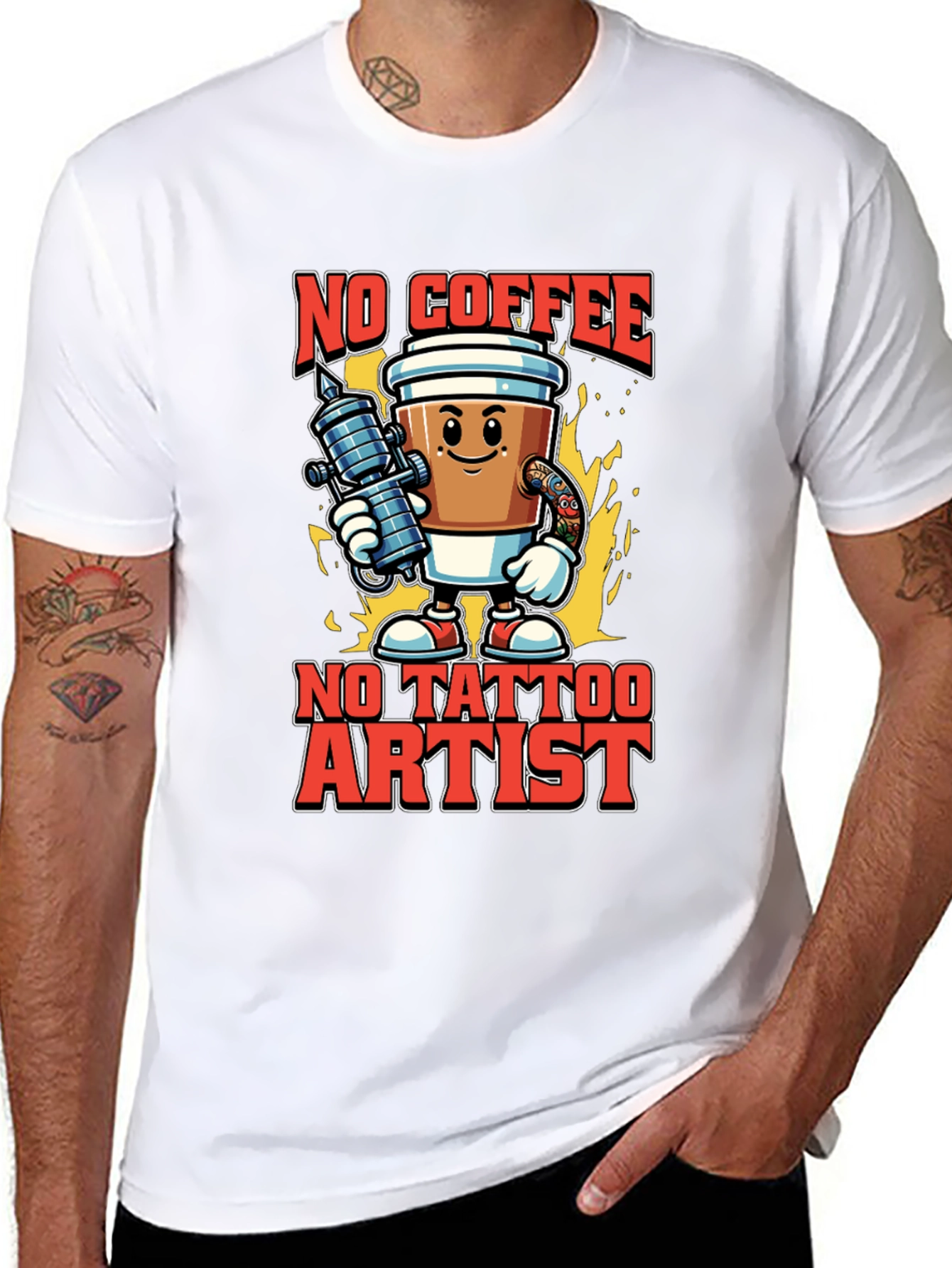 No Coffee No Tattoo Artist T-Shirt