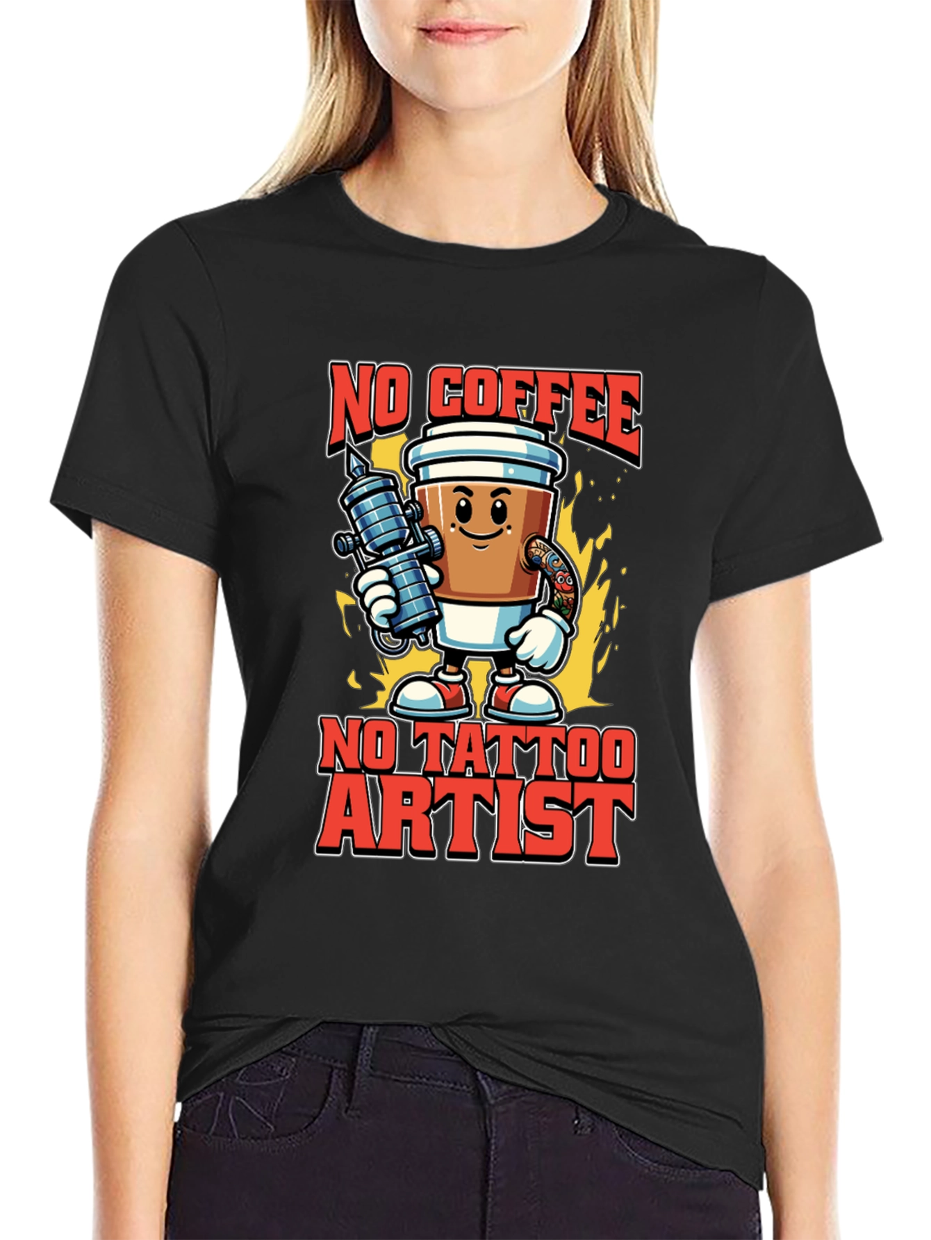 No Coffee No Tattoo Artist T-Shirt