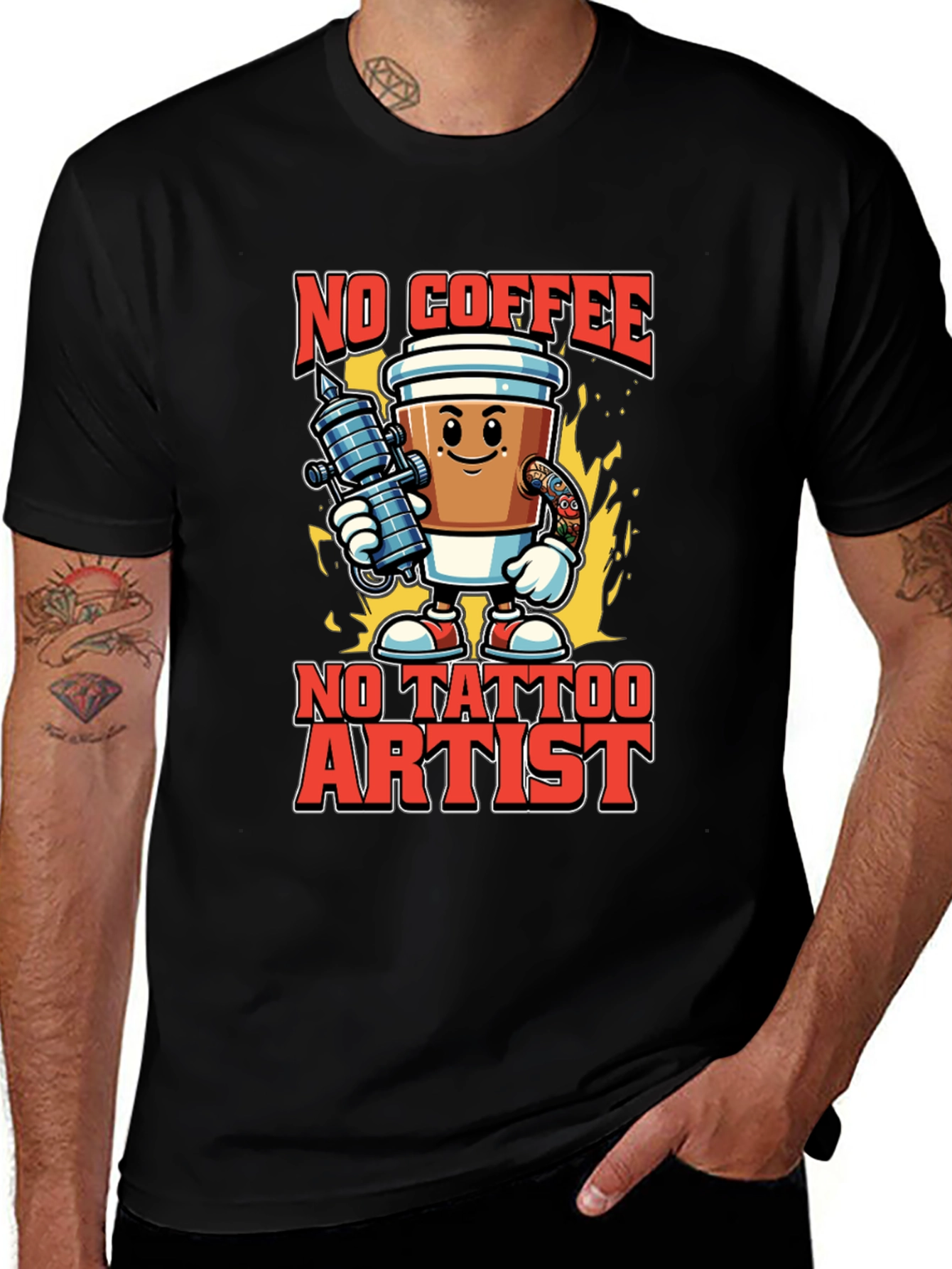 No Coffee No Tattoo Artist T-Shirt