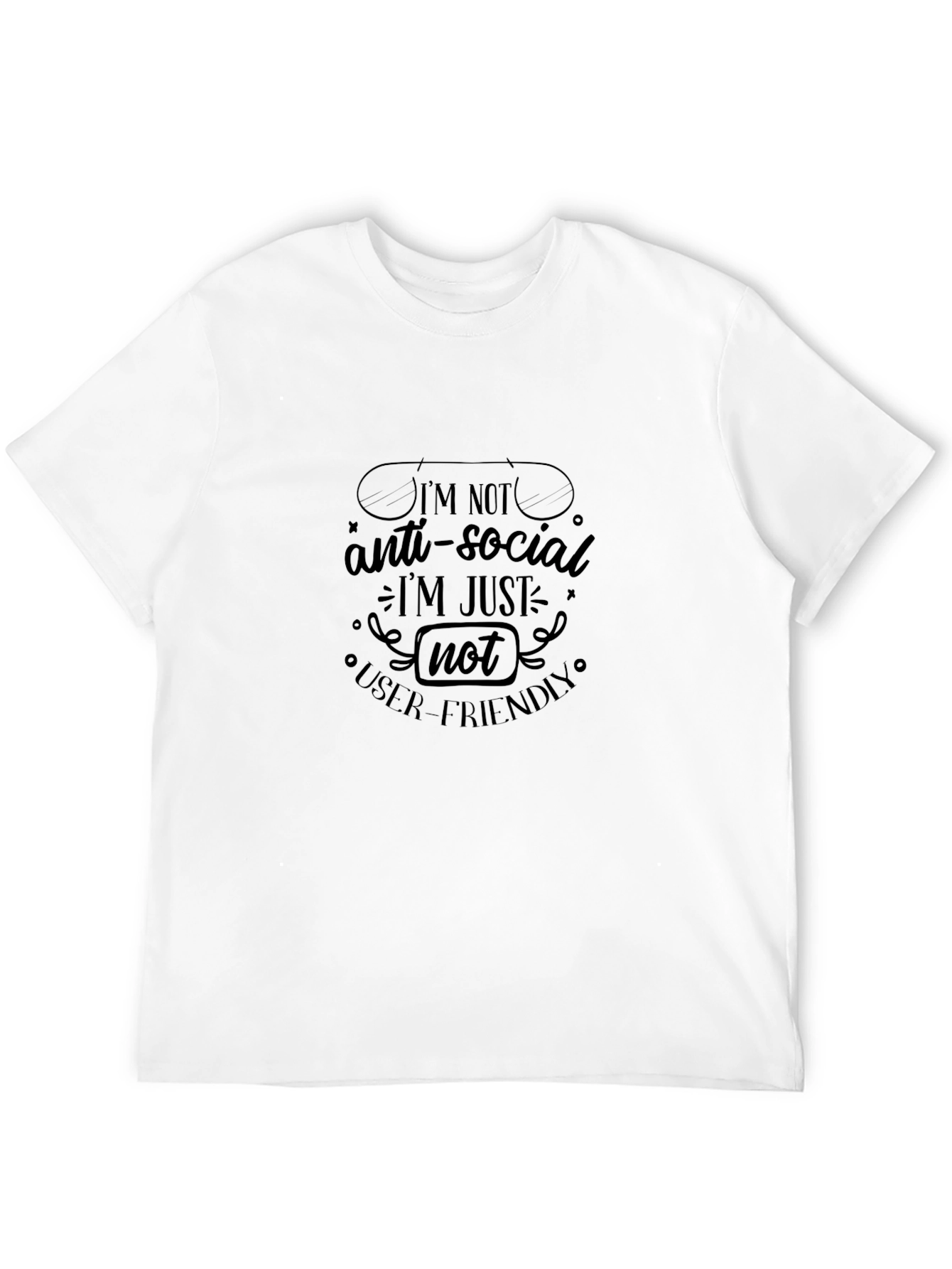 Funny Anti-Social User-Friendly Graphic Tee