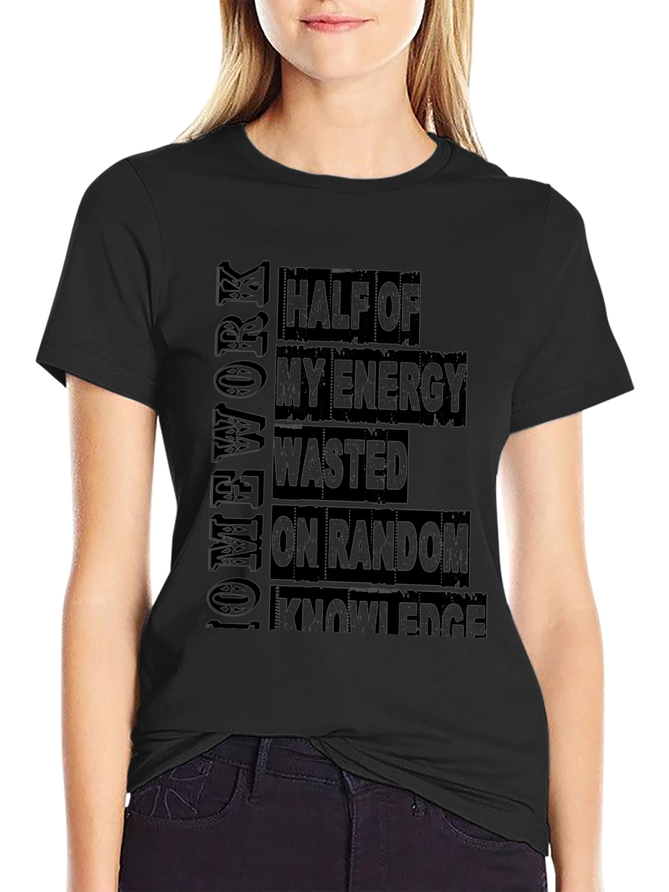 Half Energy Wasted On Random Knowledge Graphic Tee