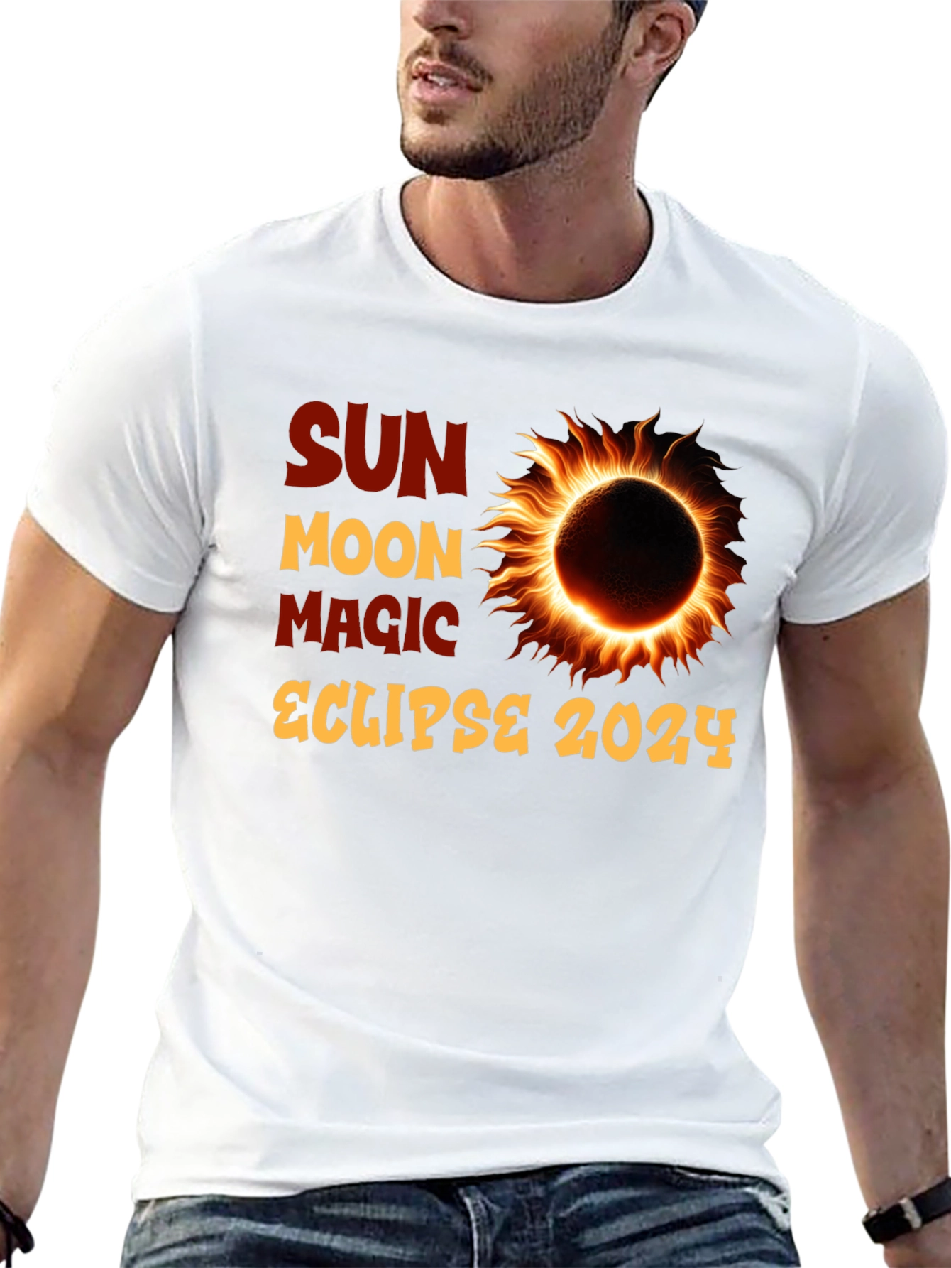 Sun Moon Magic Eclipse 2024 T-Shirt
